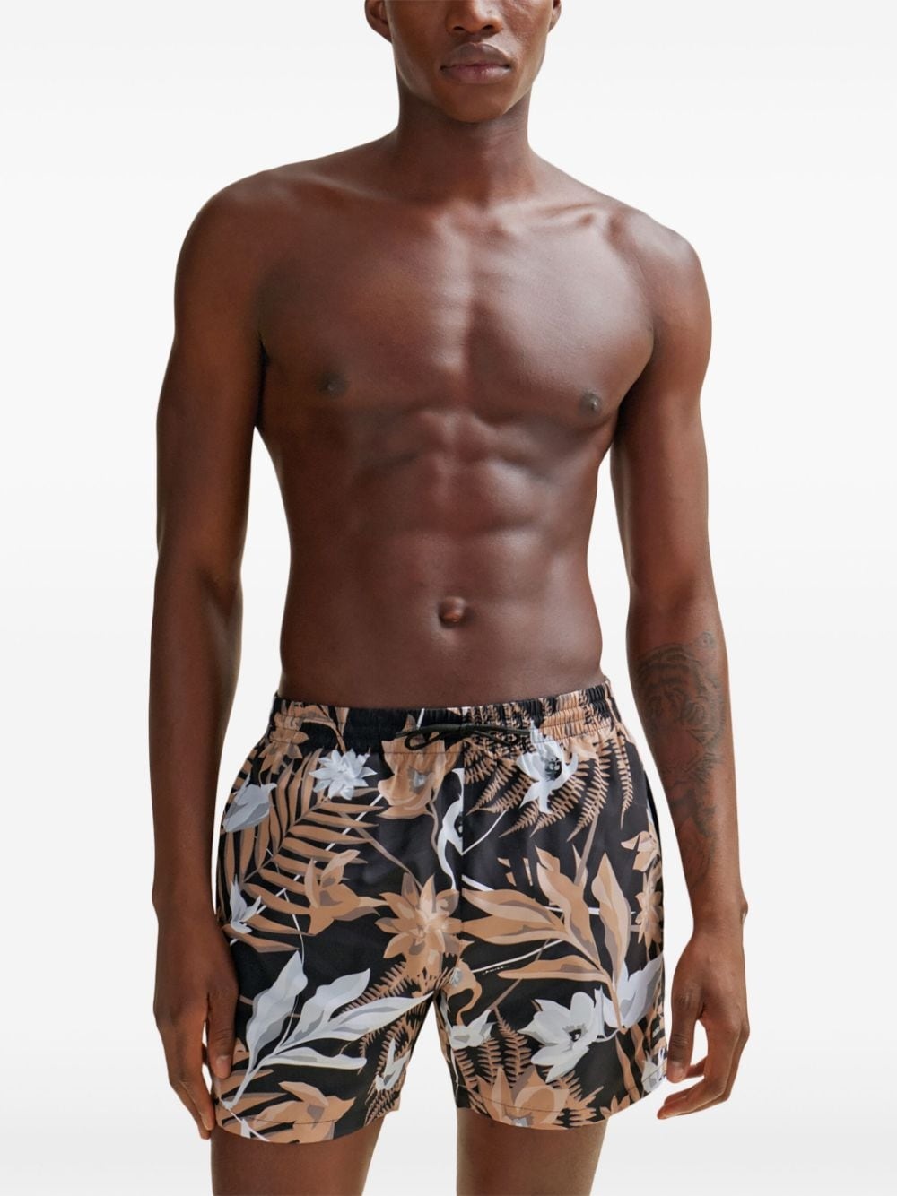 Tropical-print swim shorts - 2