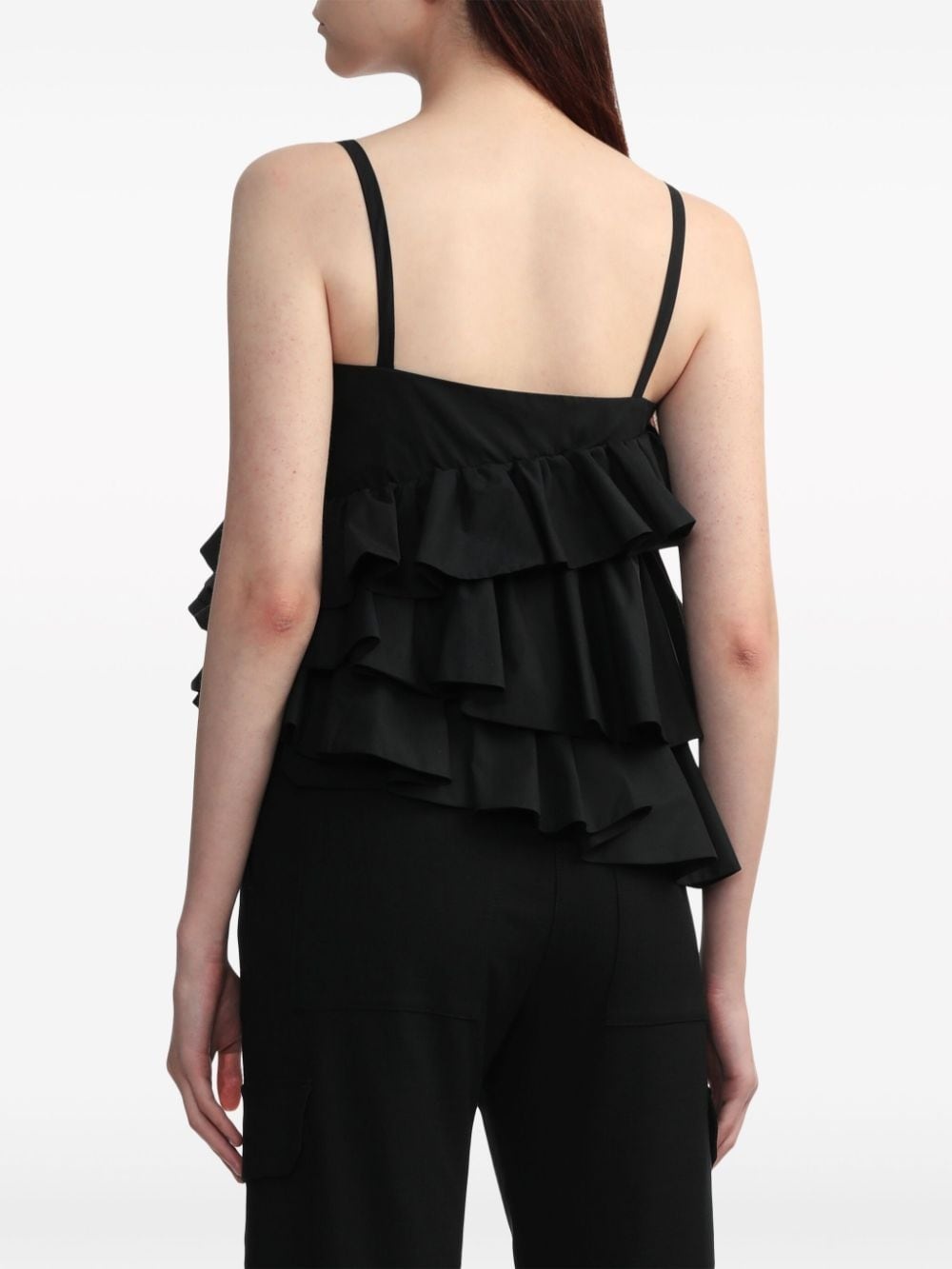 asymmetric ruffle top - 4