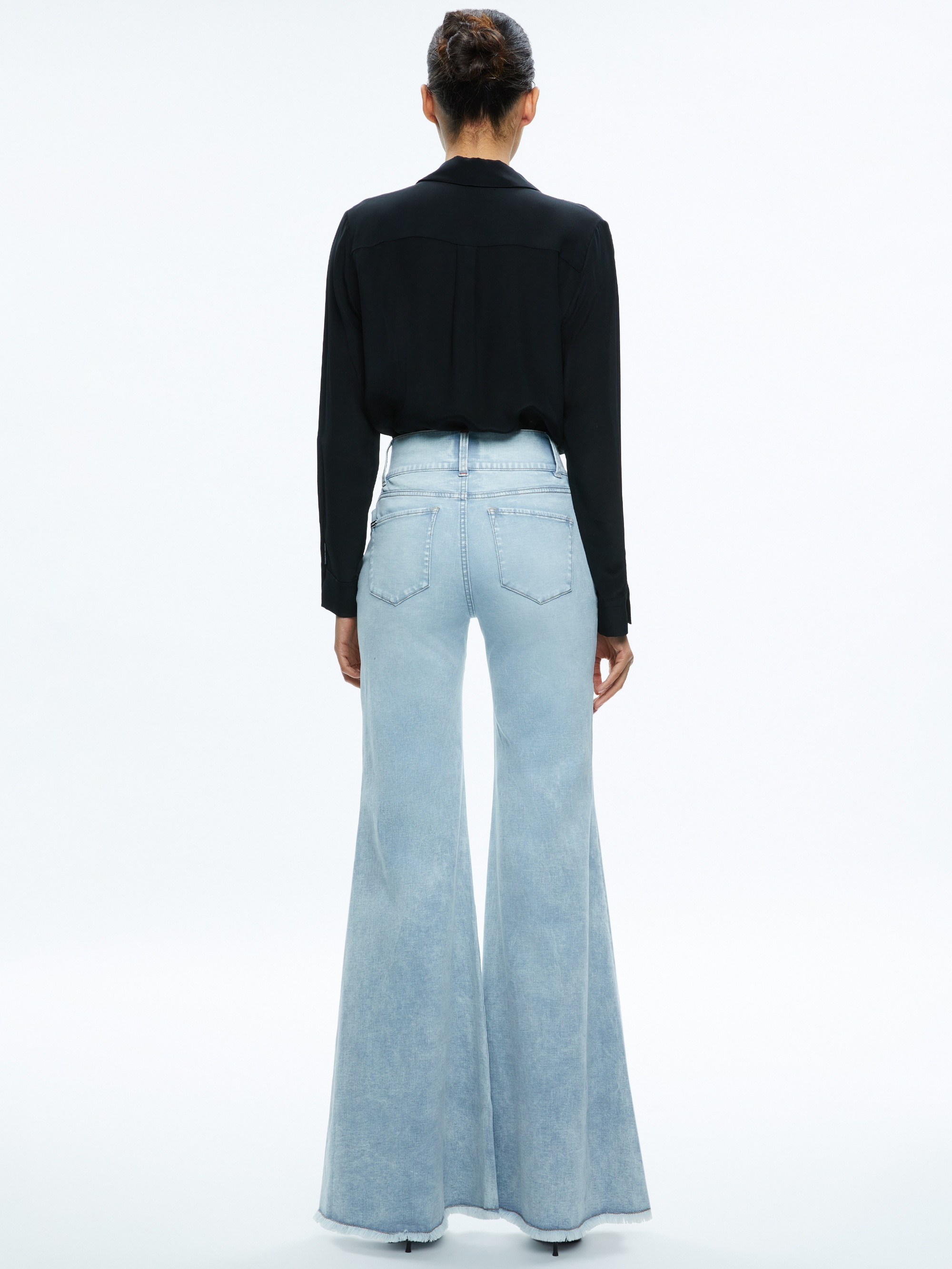 BEAUTIFUL SEAMED WIDE LEG JEAN - 3