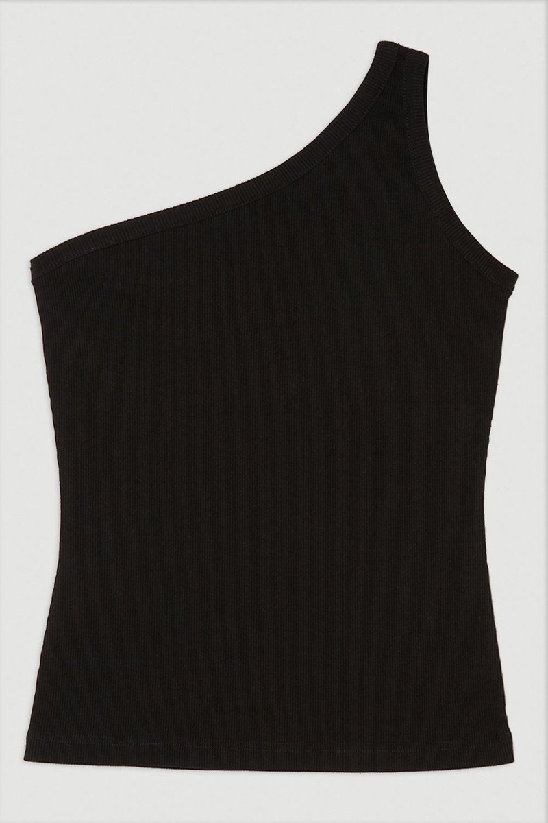 Compact Jersey Rib Asymmetrical Top 4
