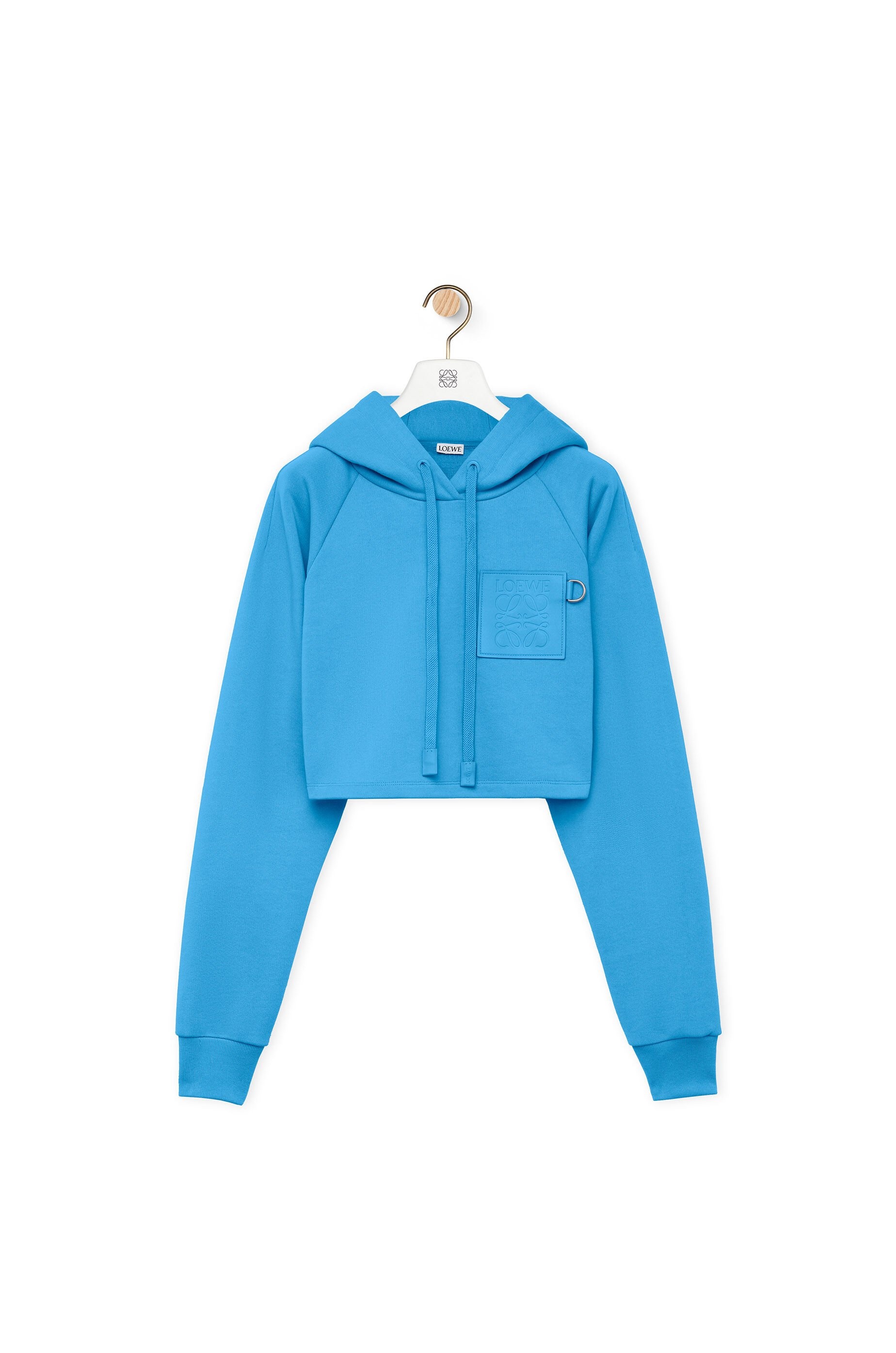 Cropped hoodie in cotton - 1