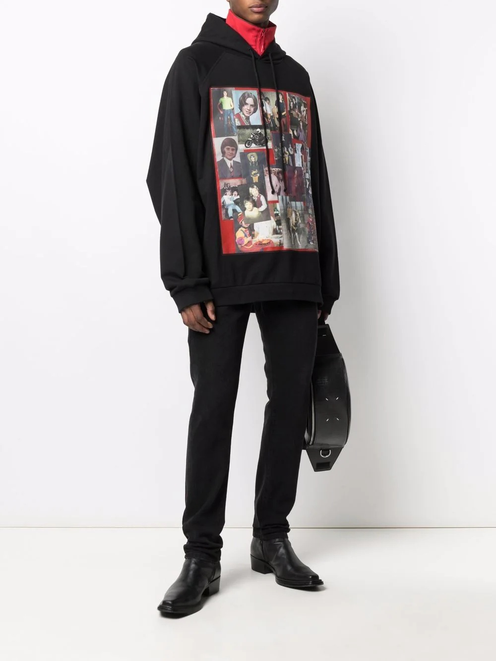 oversized photographic-print hoodie - 2
