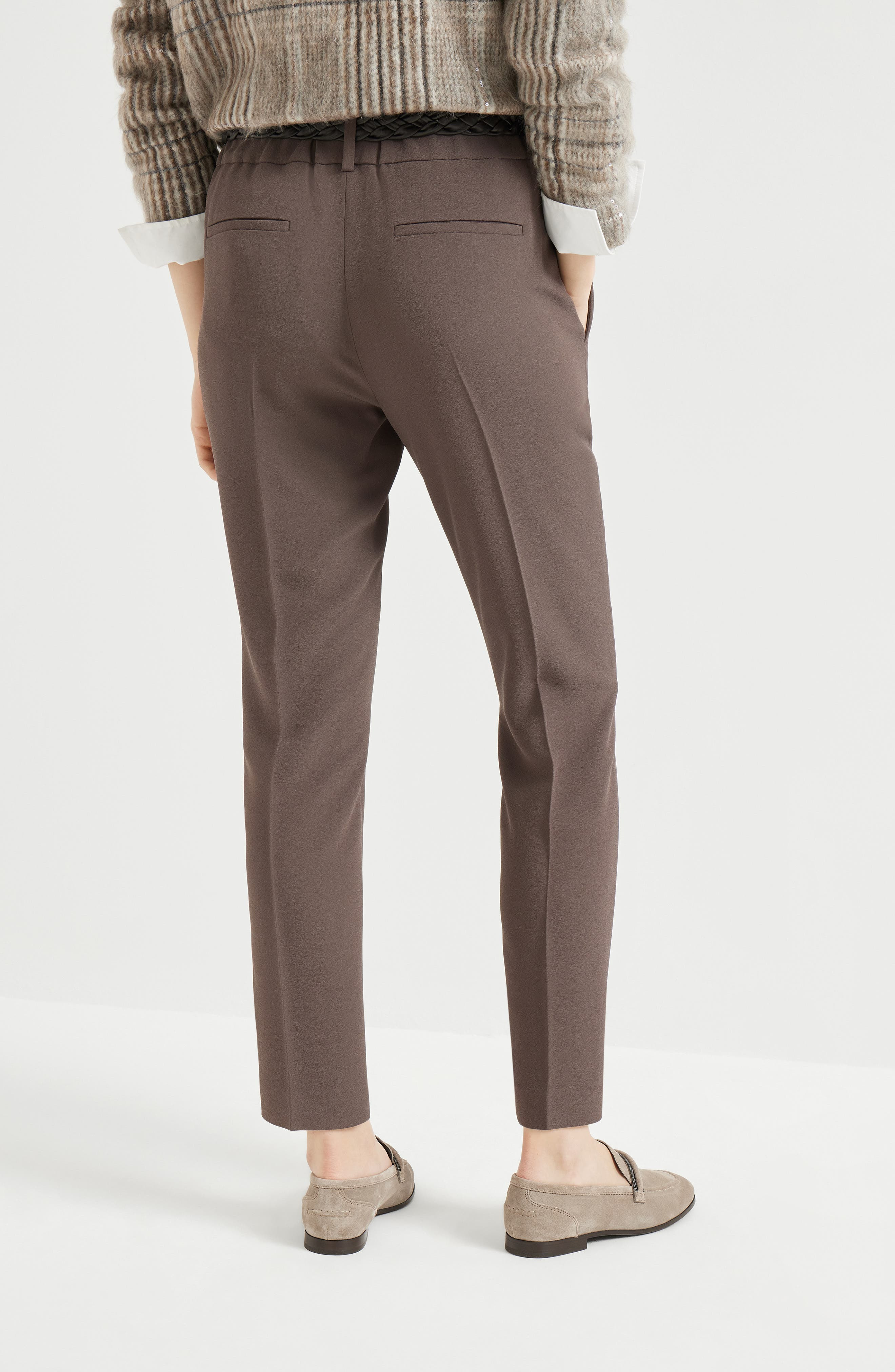 Brunello Cucinelli Tailored Jogger trousers in Cocoa at Nordstrom - 3