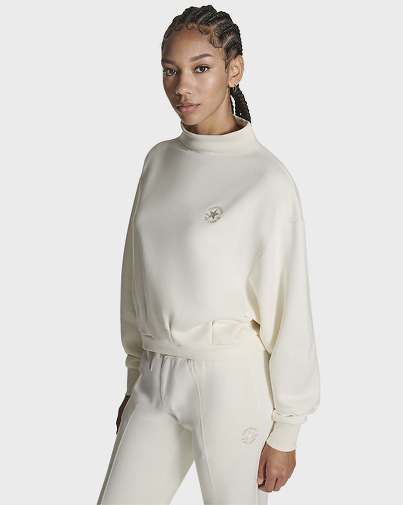 Converse Mock Neck Oversized Sweatshirt outlook