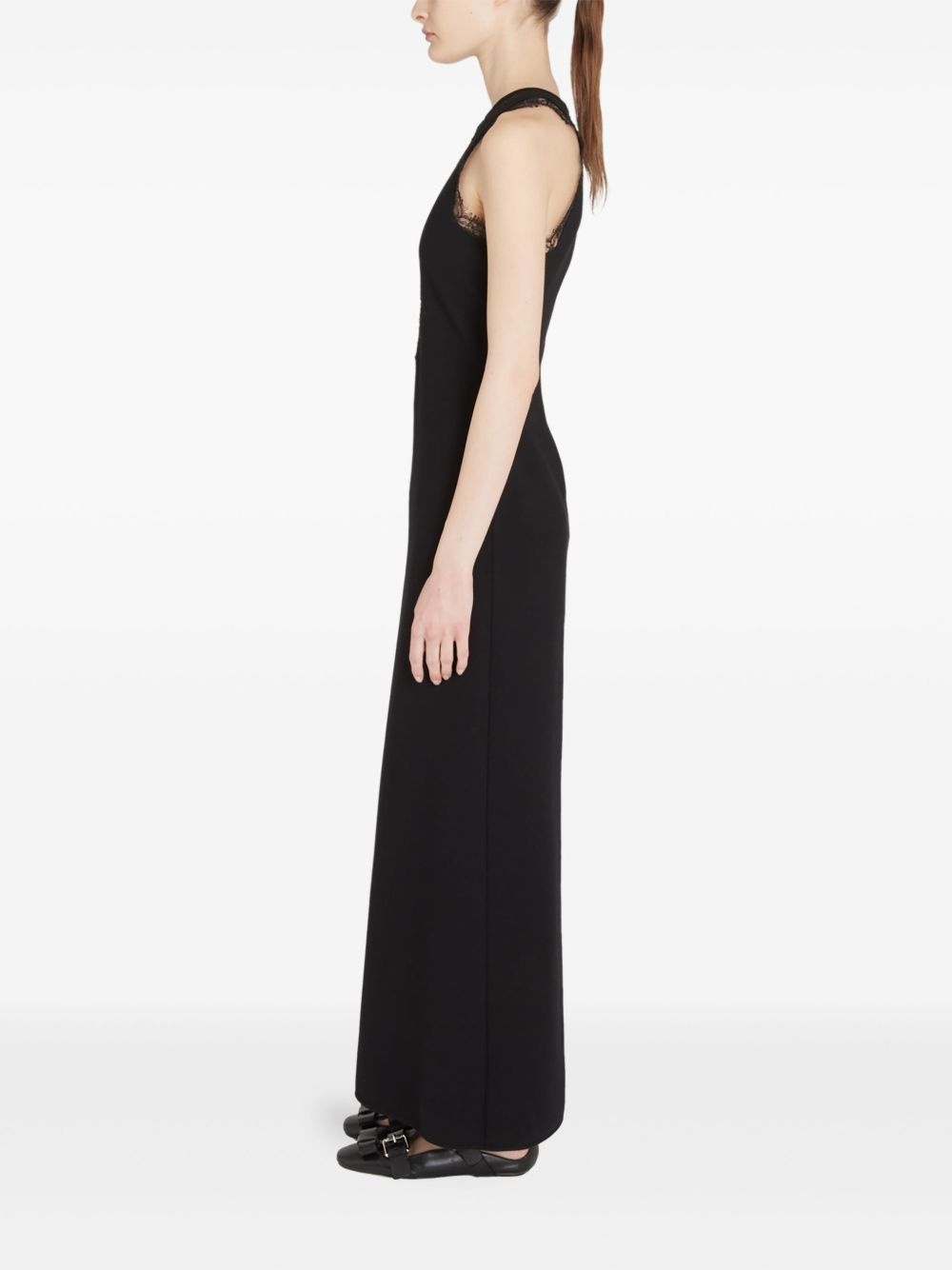 lace detailing long dress - 3