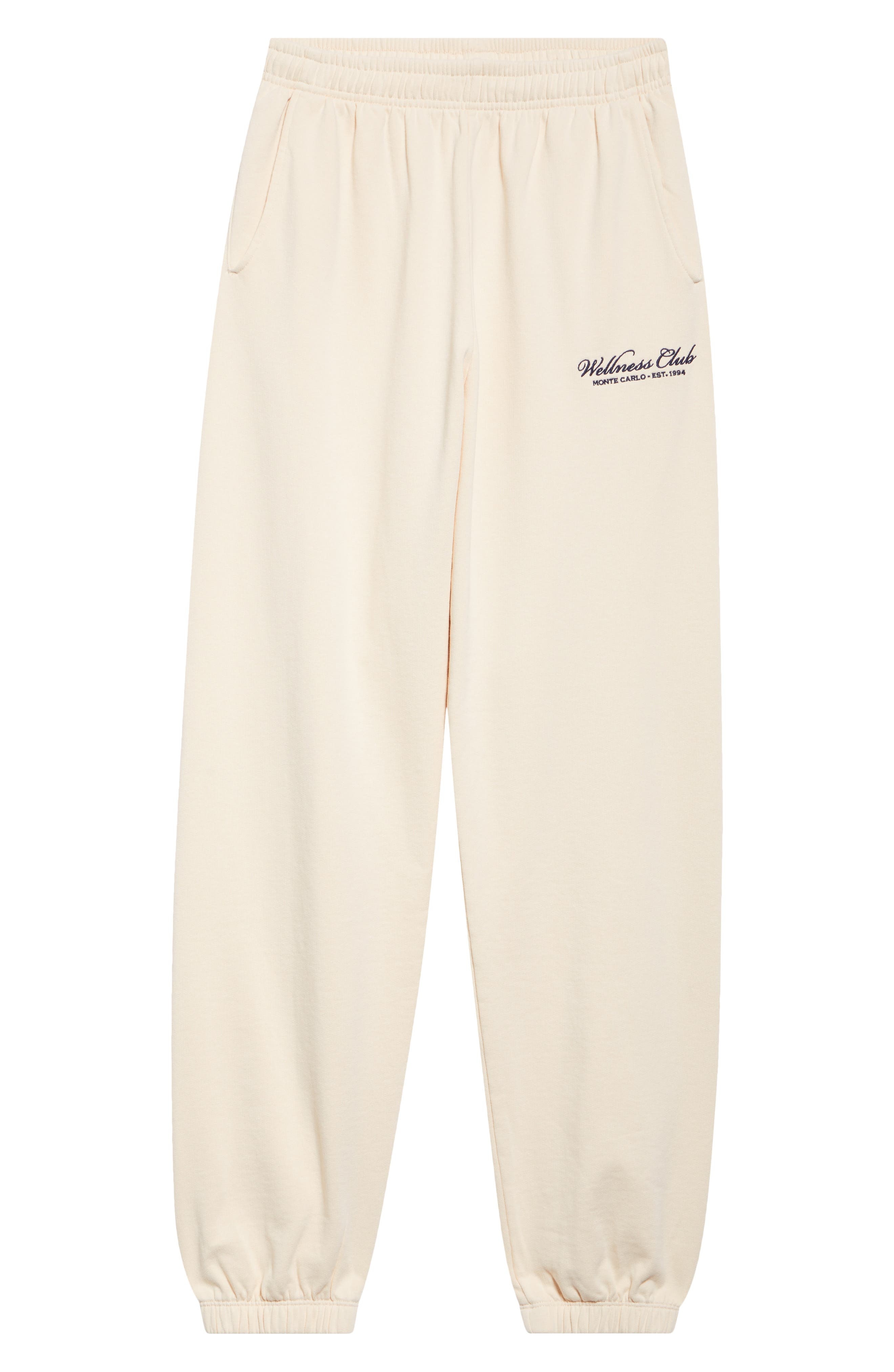 Sporty & Rich Wellness Club Cotton Sweatpants in Cream at Nordstrom - 6