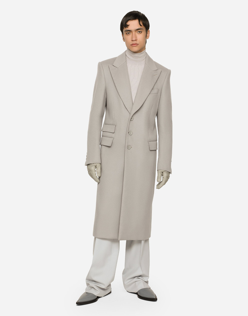 Dolce & Gabbana Single-breasted double cashmere coat outlook