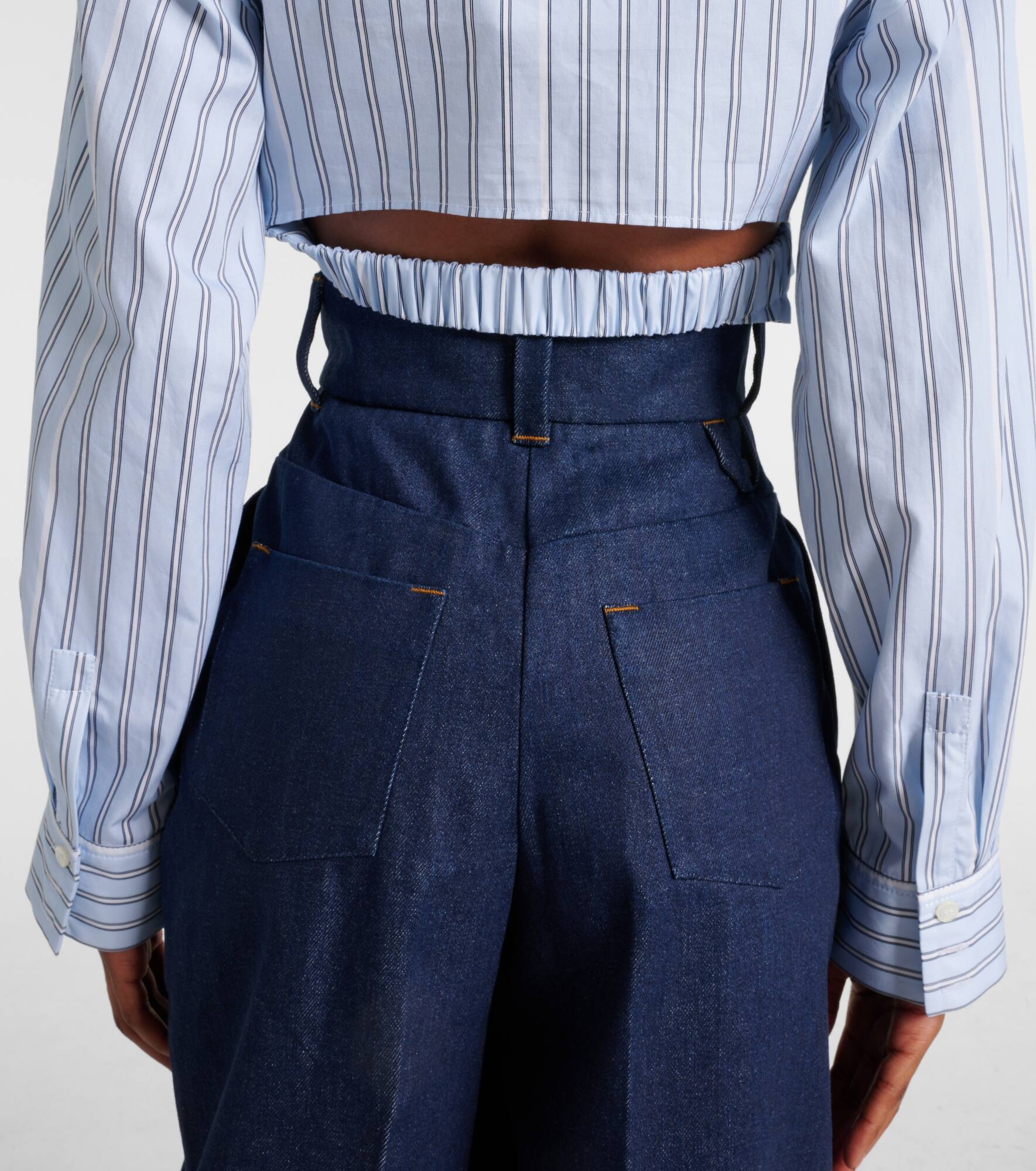 Le De-Nîmes Curzio tapered wide-leg jeans - 6