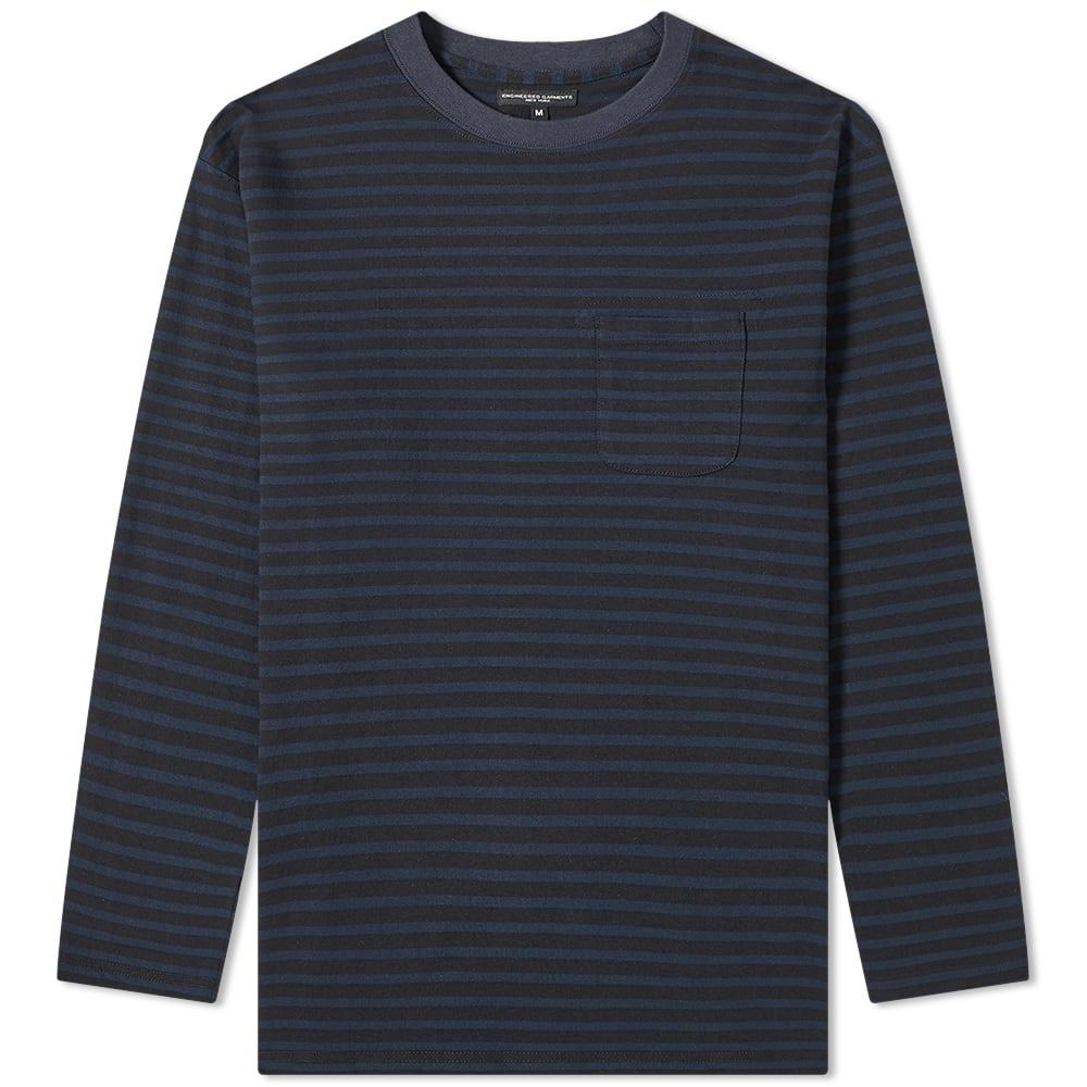 Engineered Garments Long Sleeve Stripe Tee - 1