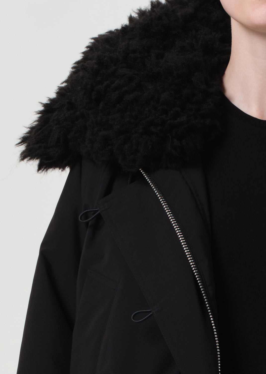 CAMBERLY SNORKEL PARKA IN BLACK - 7