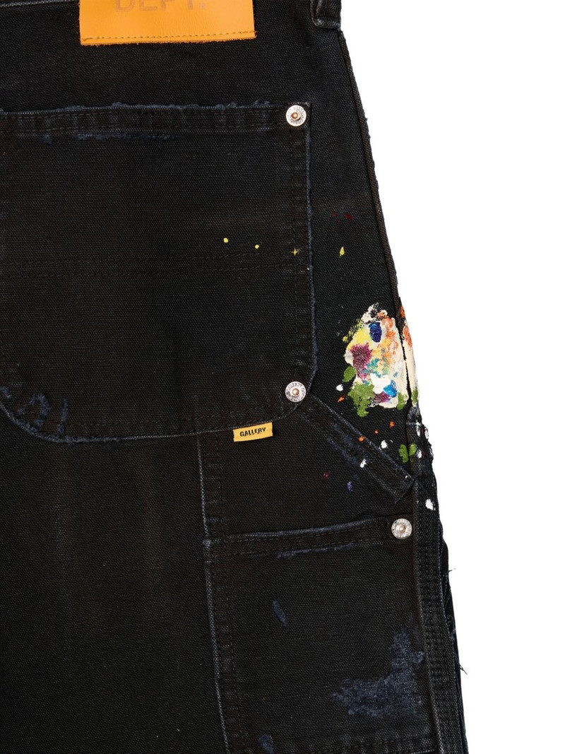 paint-splatter frayed cargo shorts 3