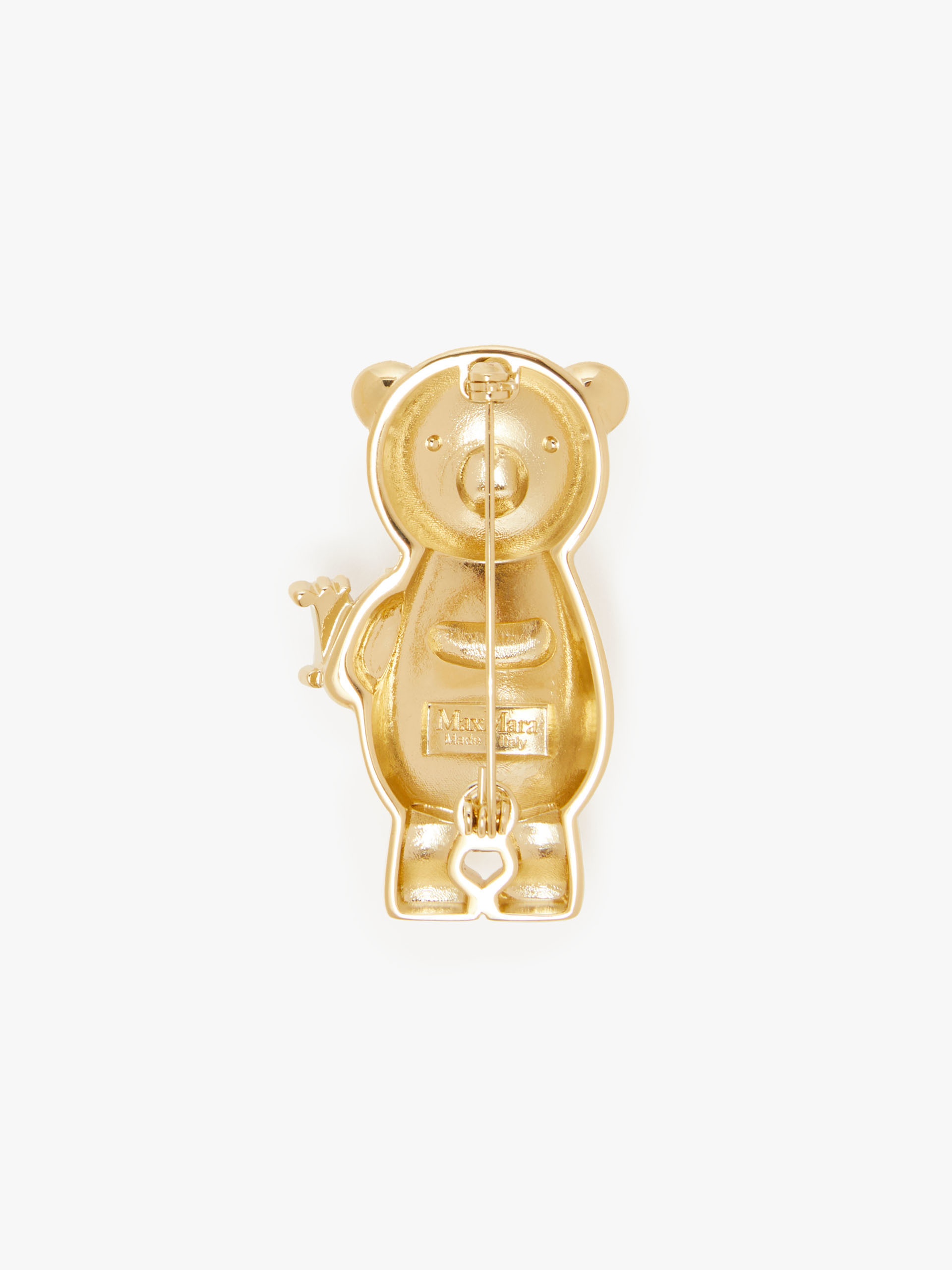 Metal teddy bear brooch - 2