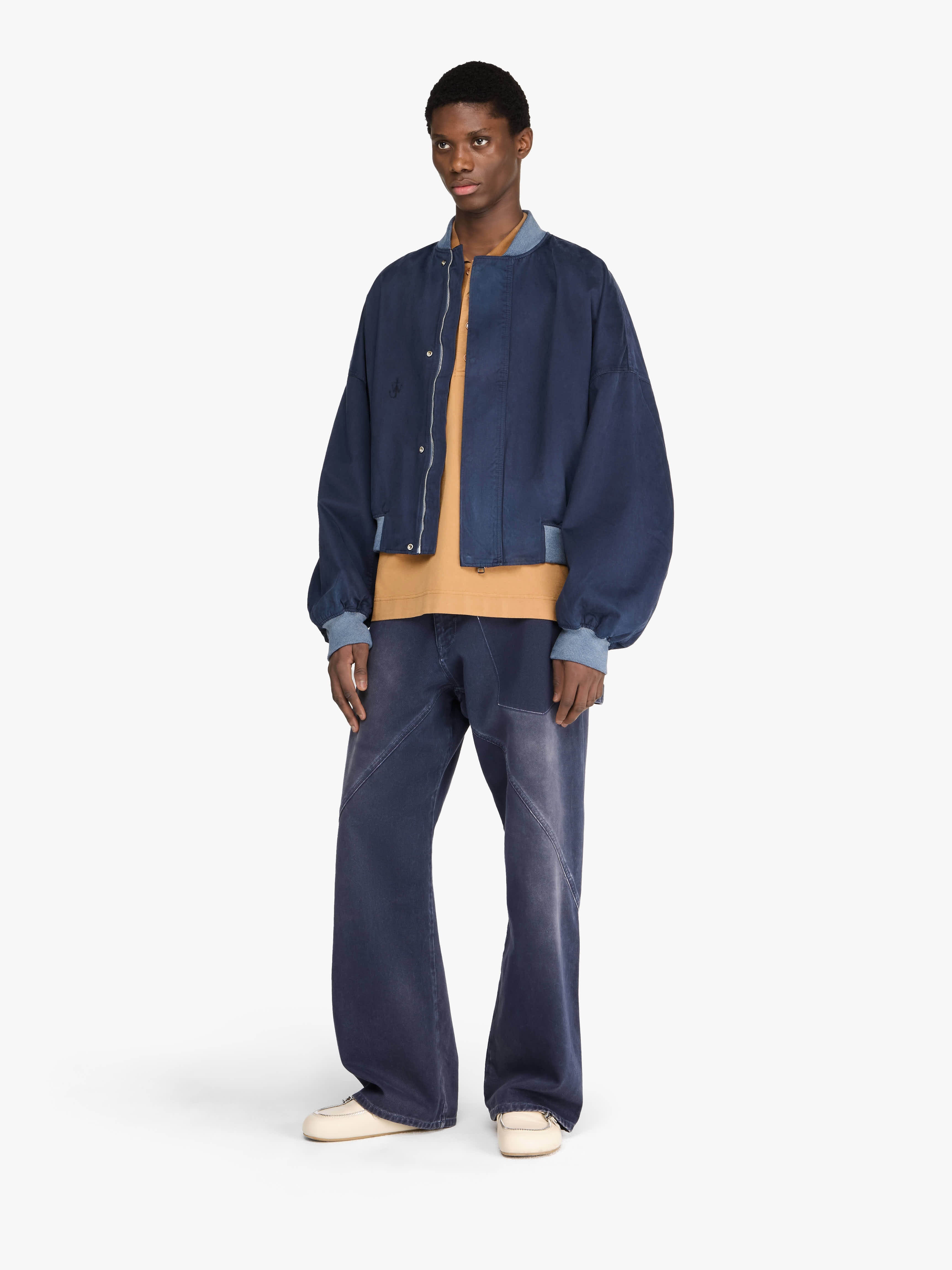 RELAXED COTTON BOMBER JACKET - 2