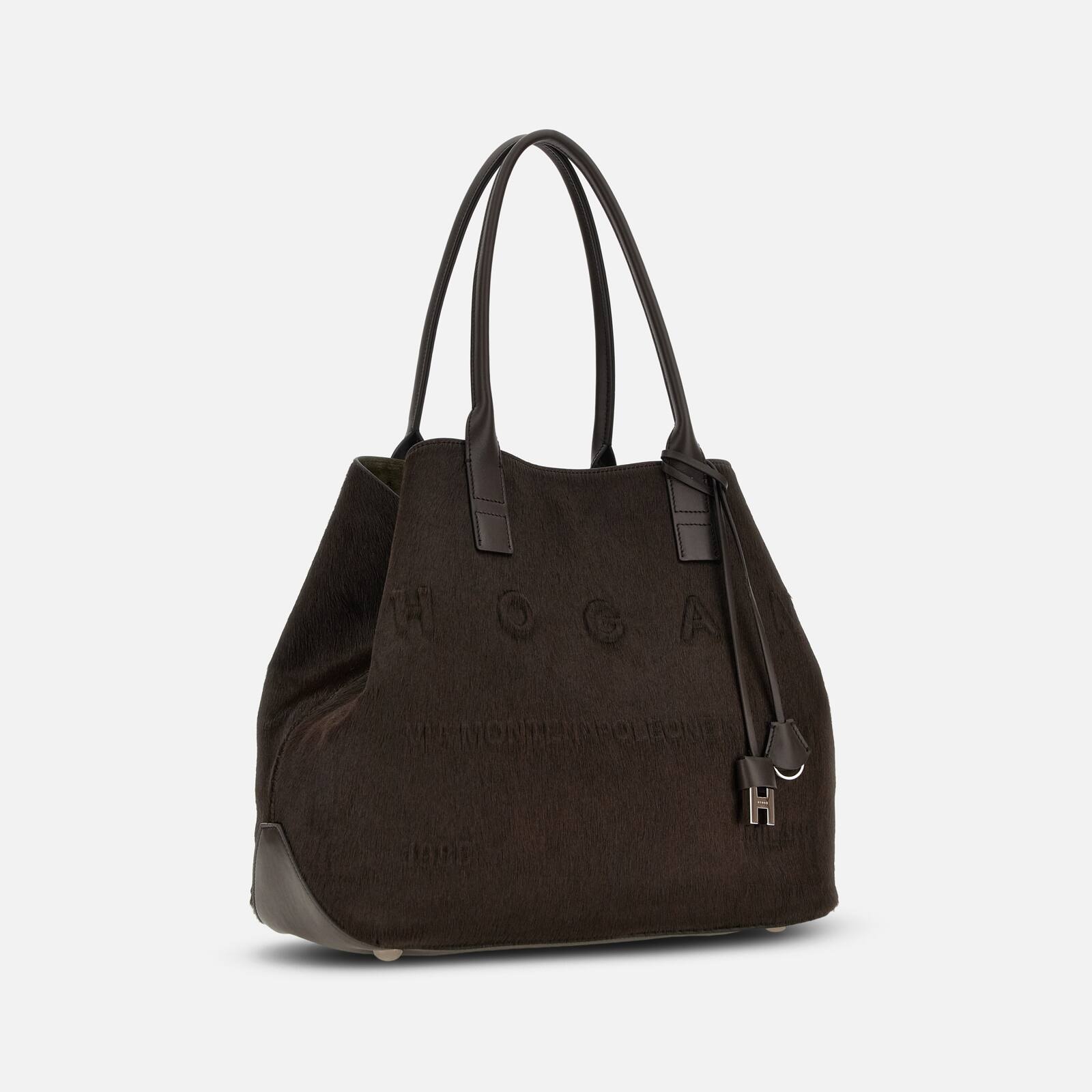 【送料&関税込】Hogan Script Shopping Bag Woman Bags and Accessories Hogan Script Shopping Bag Small