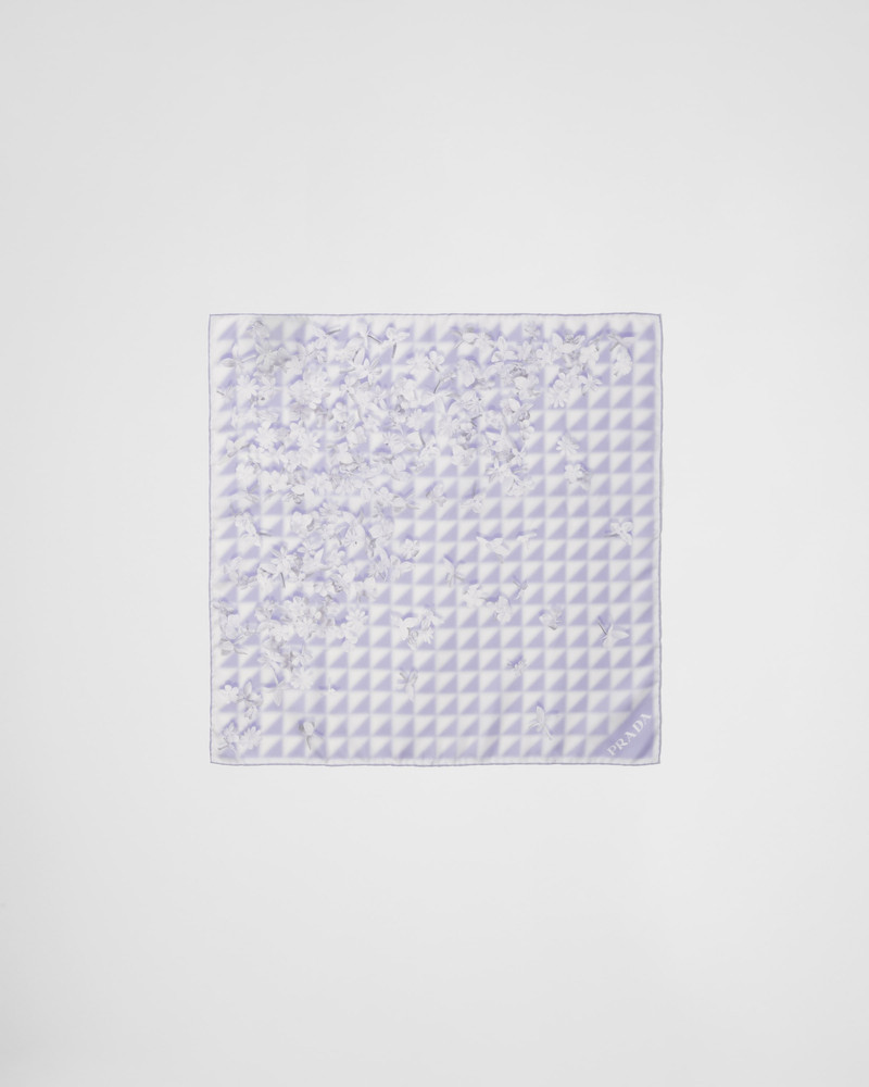 Printed twill scarf 3