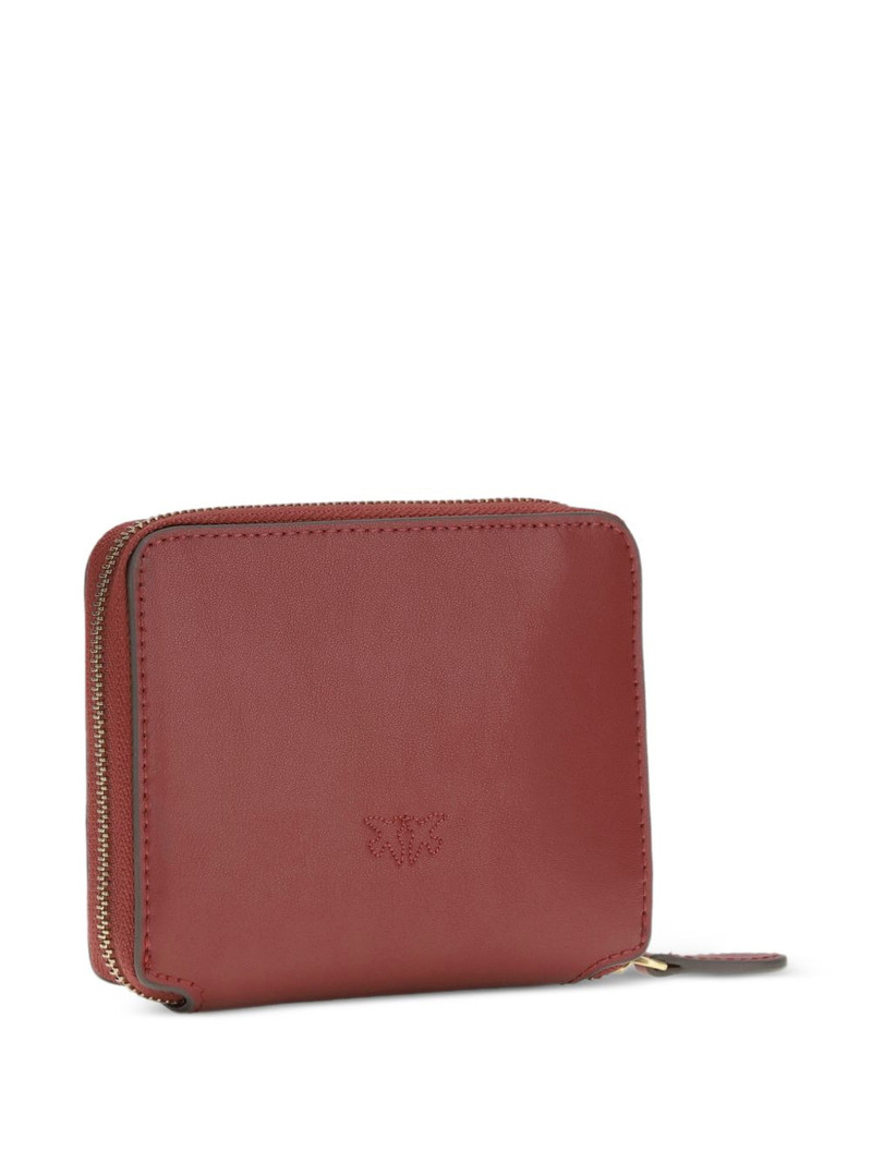 PINKO zip-around appliqué leather wallet outlook