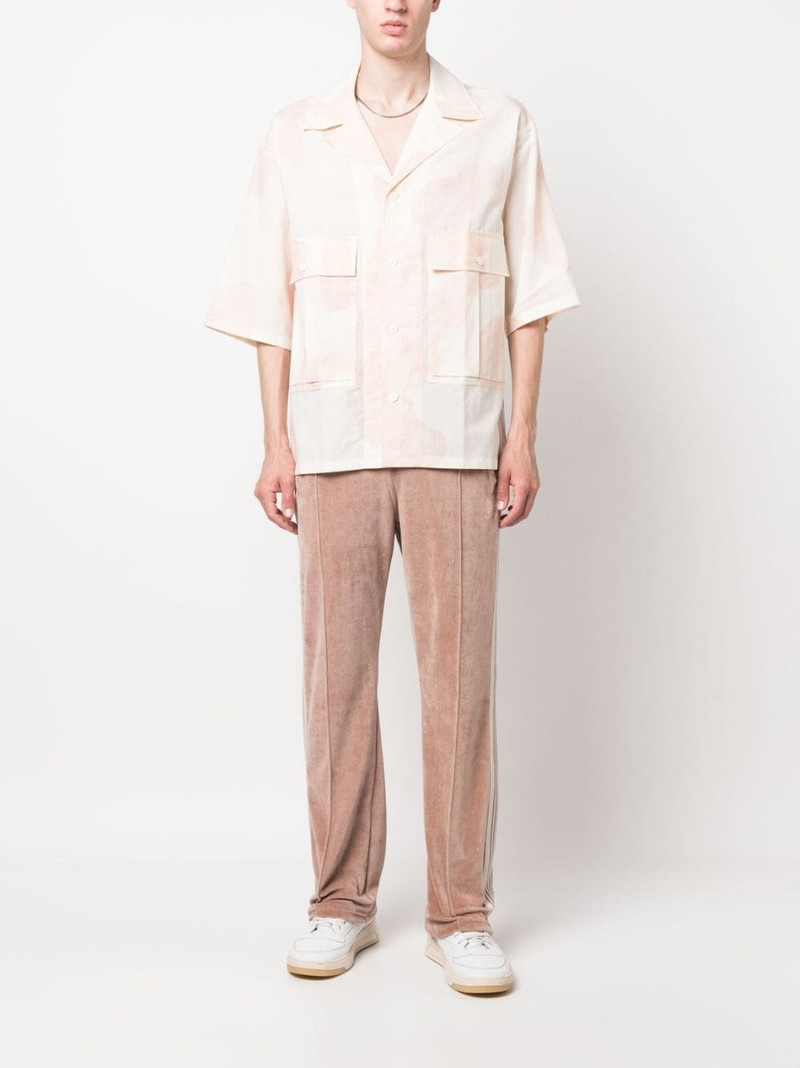 NEEDLES embroidered-logo velvet track pants outlook