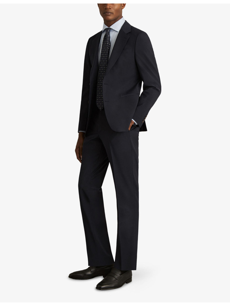 REISS Promise Slim-Fit Wool-Blend Trousers outlook