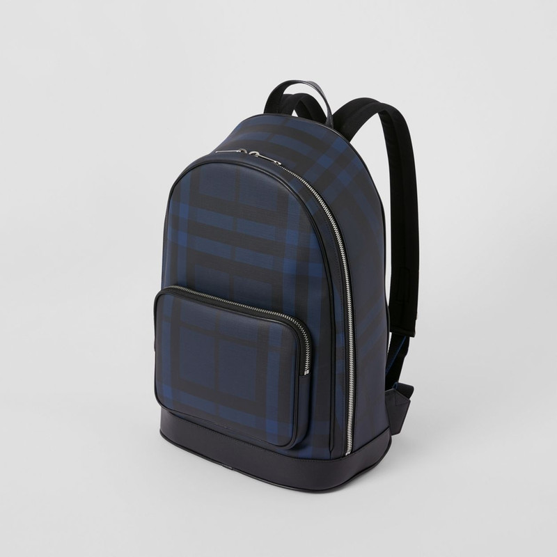 London Check and Leather Backpack 4