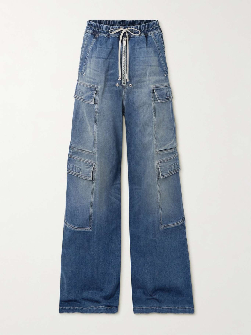 Belas low-rise wide-leg cargo jeans Blue - 1