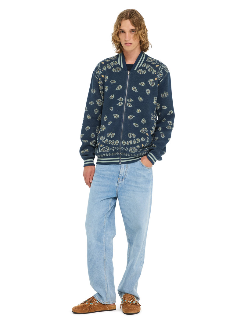 Alanui Bandana Piquet Jacquard Bomber Jacket outlook