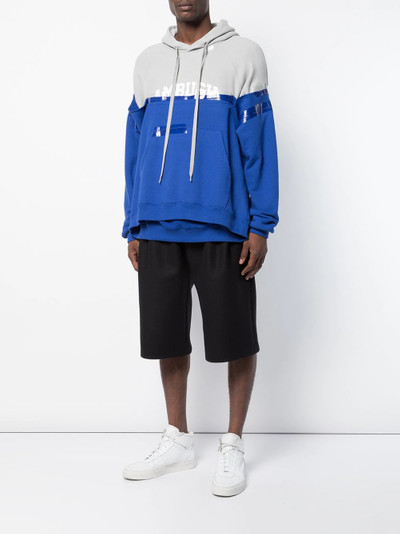 Ambush colour-block logo hoodie outlook