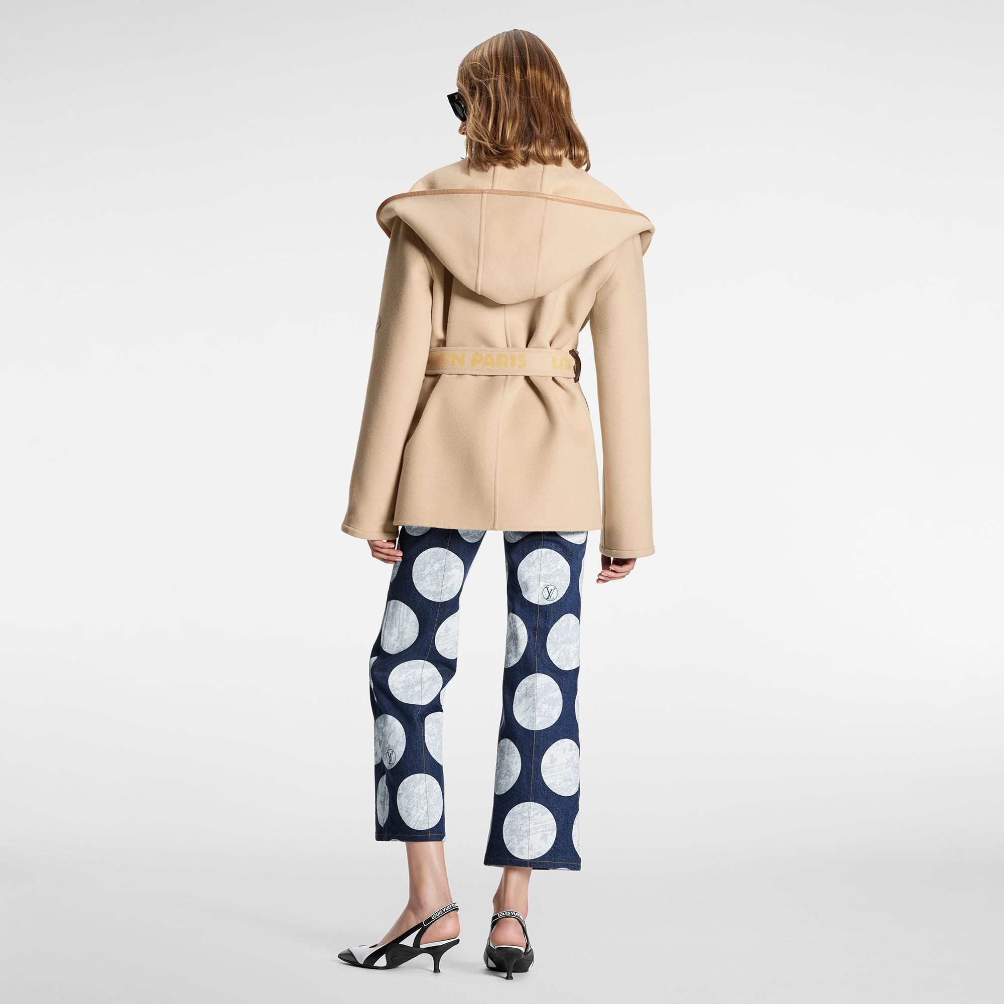 Signature Double Face Short Wrap Coat - 3