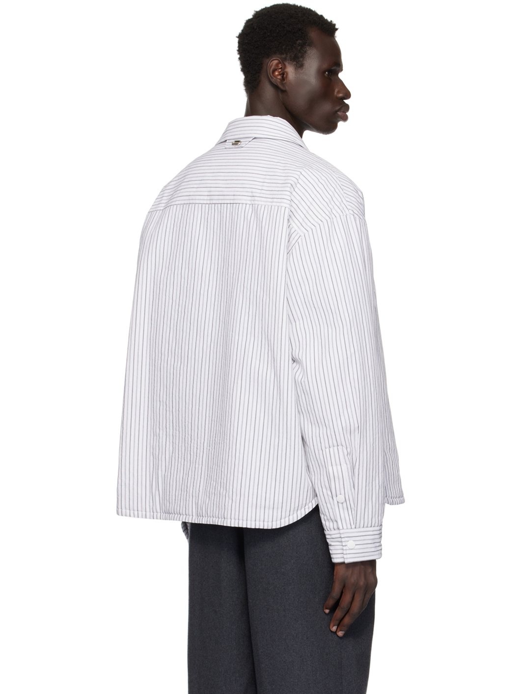 White Padded Shirt - 3
