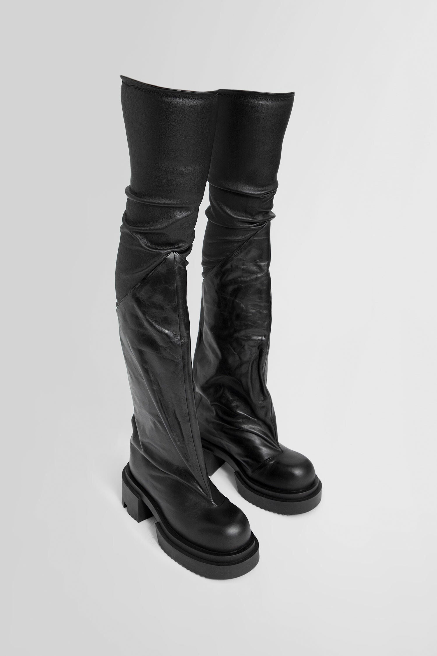 RICK OWENS WOMAN BLACK BOOTS - 6