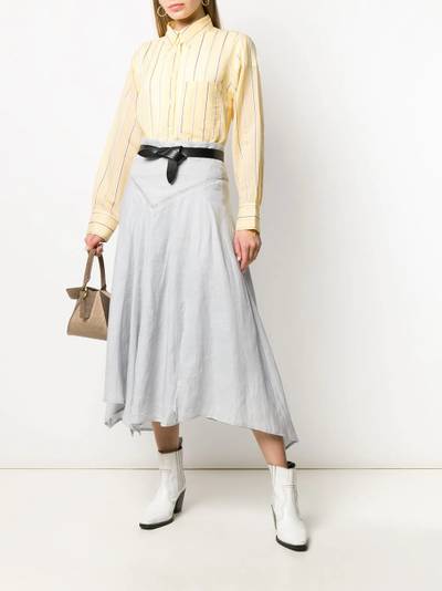 Isabel Marant Étoile asymmetric flared midi skirt outlook