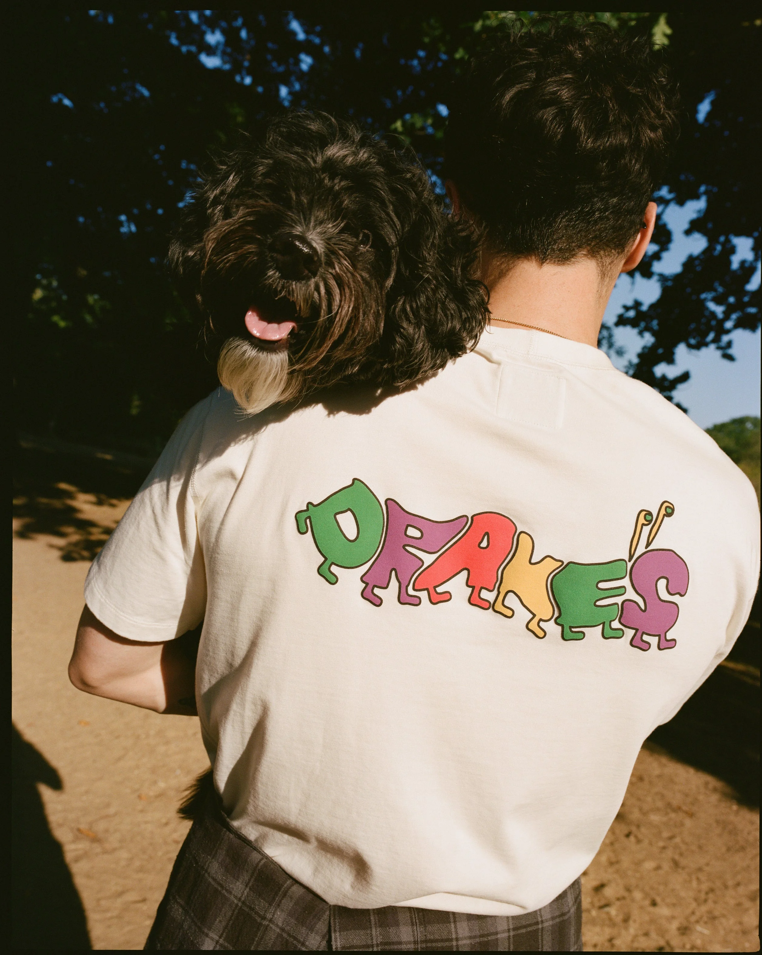 Antique White 'Caterpillar' Print Short-Sleeve Hiking T-Shirt - 1