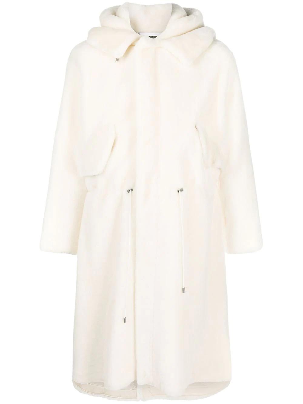 x Nick Wooster shearling midi coat - 1