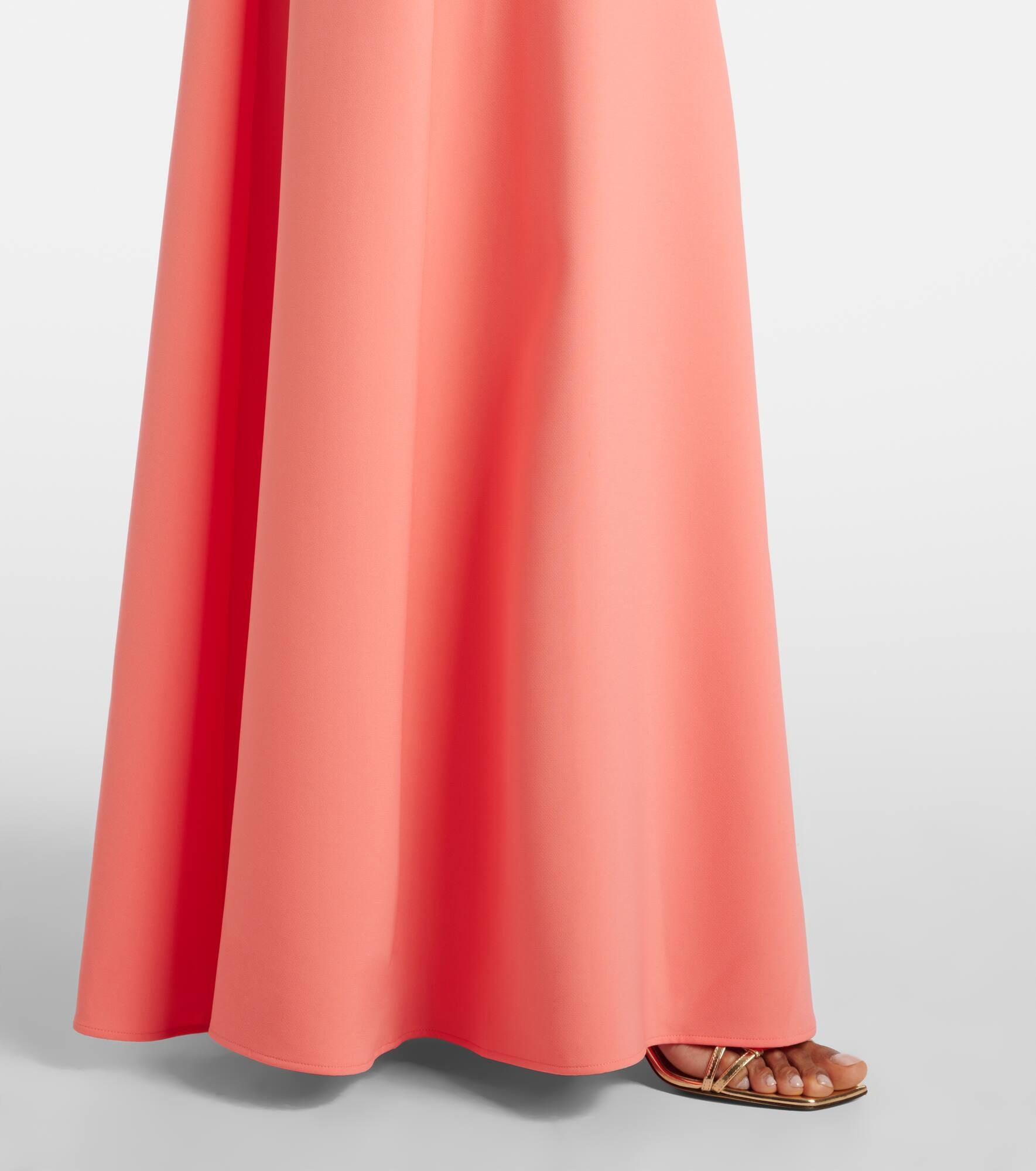 Bow-detail crêpe gown - 5