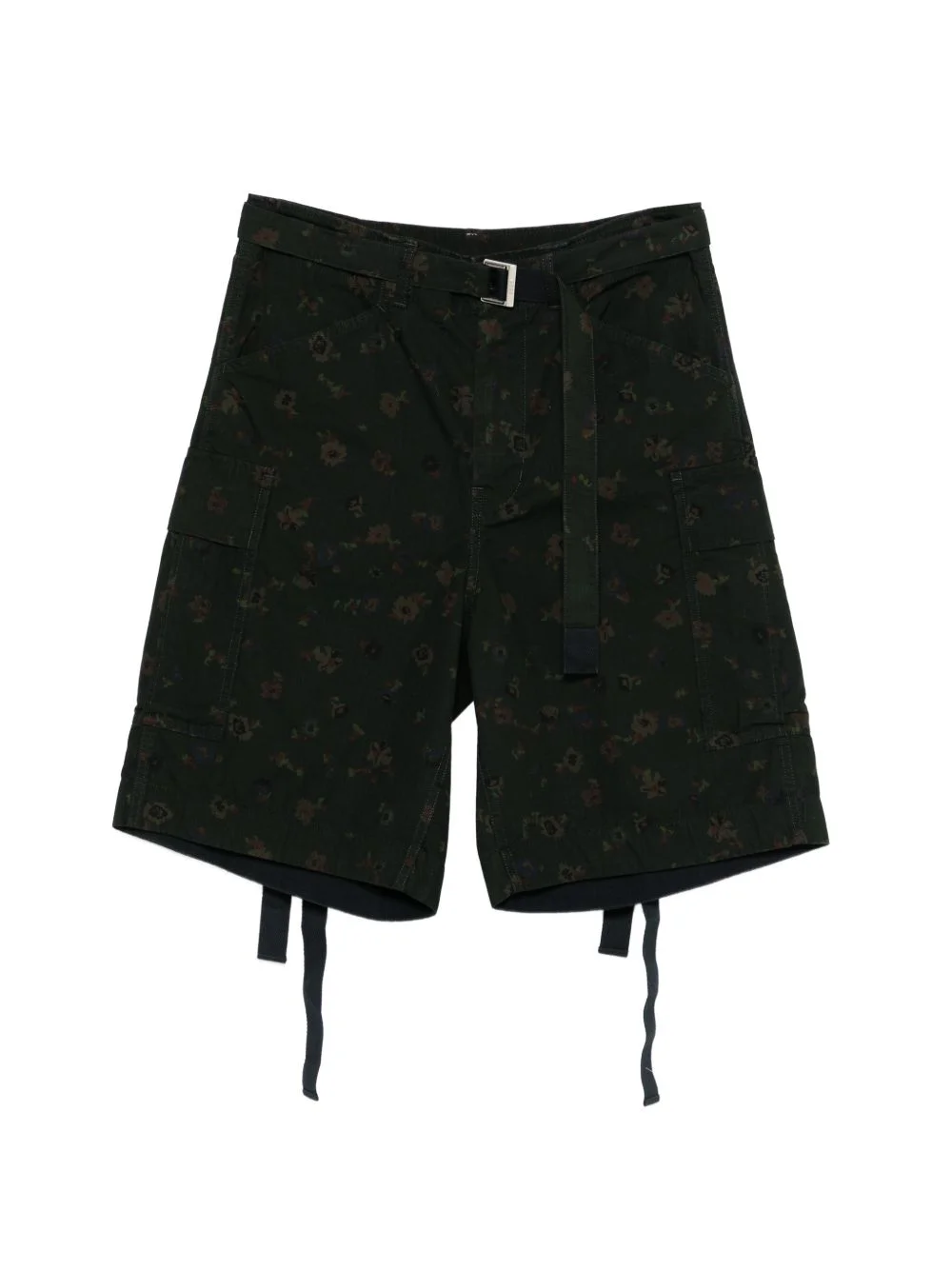 floral-print cargo shorts - 1
