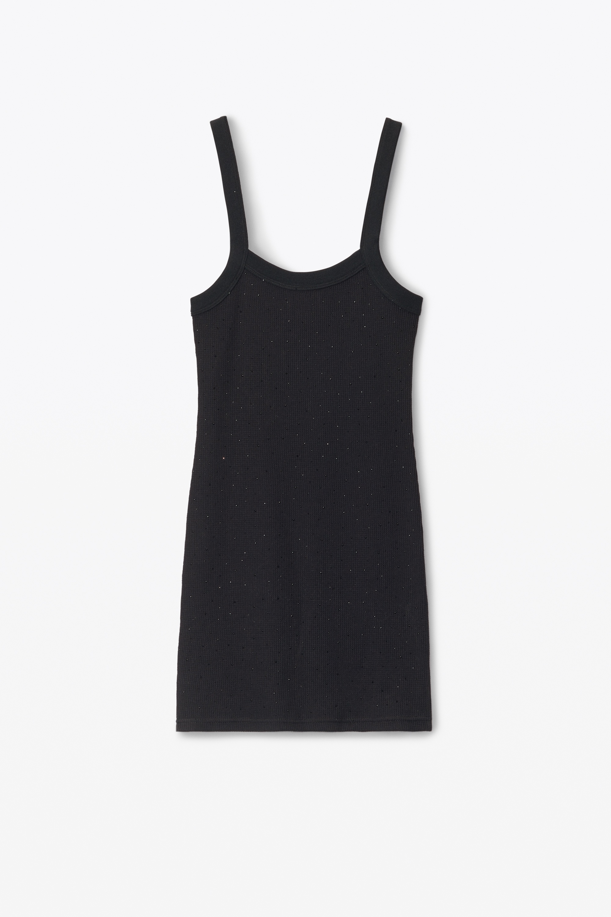 Crysal Hotfix Cami Dress in Waffle Knit - 1