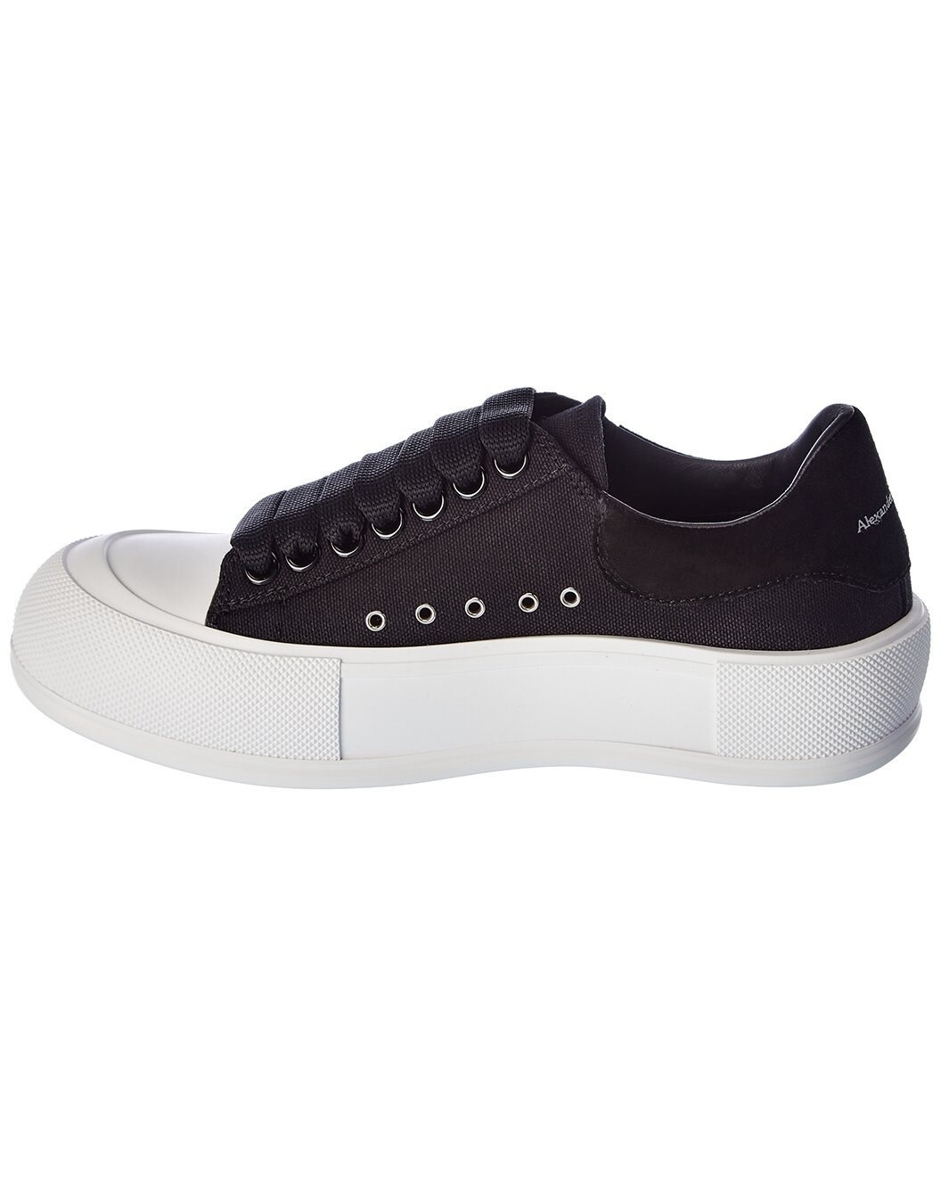Alexander McQueen Deck Plimsoll Canvas & Suede Sneaker - 2