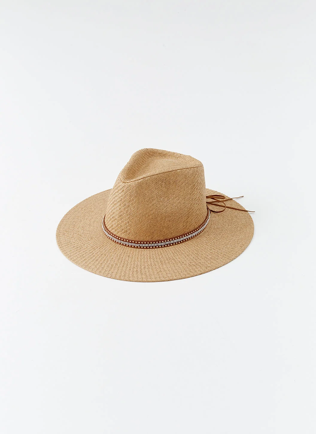 KATE TAN STUD BELT HAT - 1