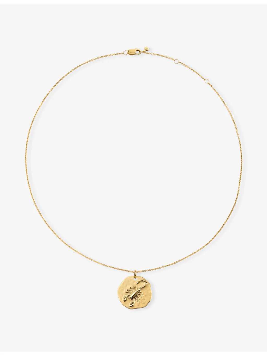 Scorpio Zodiac 18ct Yellow Gold Vermeil Pendant Necklace - 1