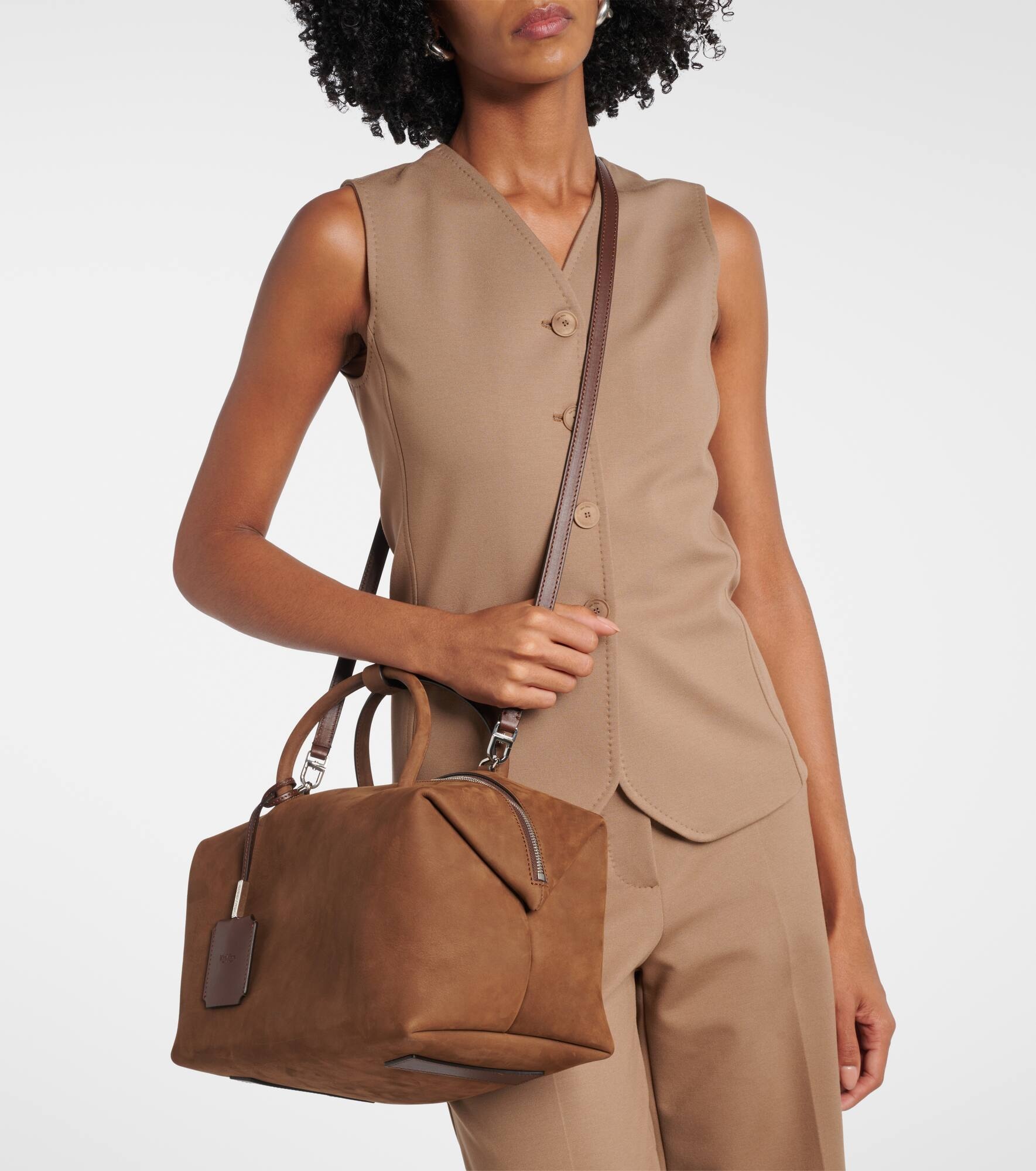 Holdall Medium leather shoulder bag - 8