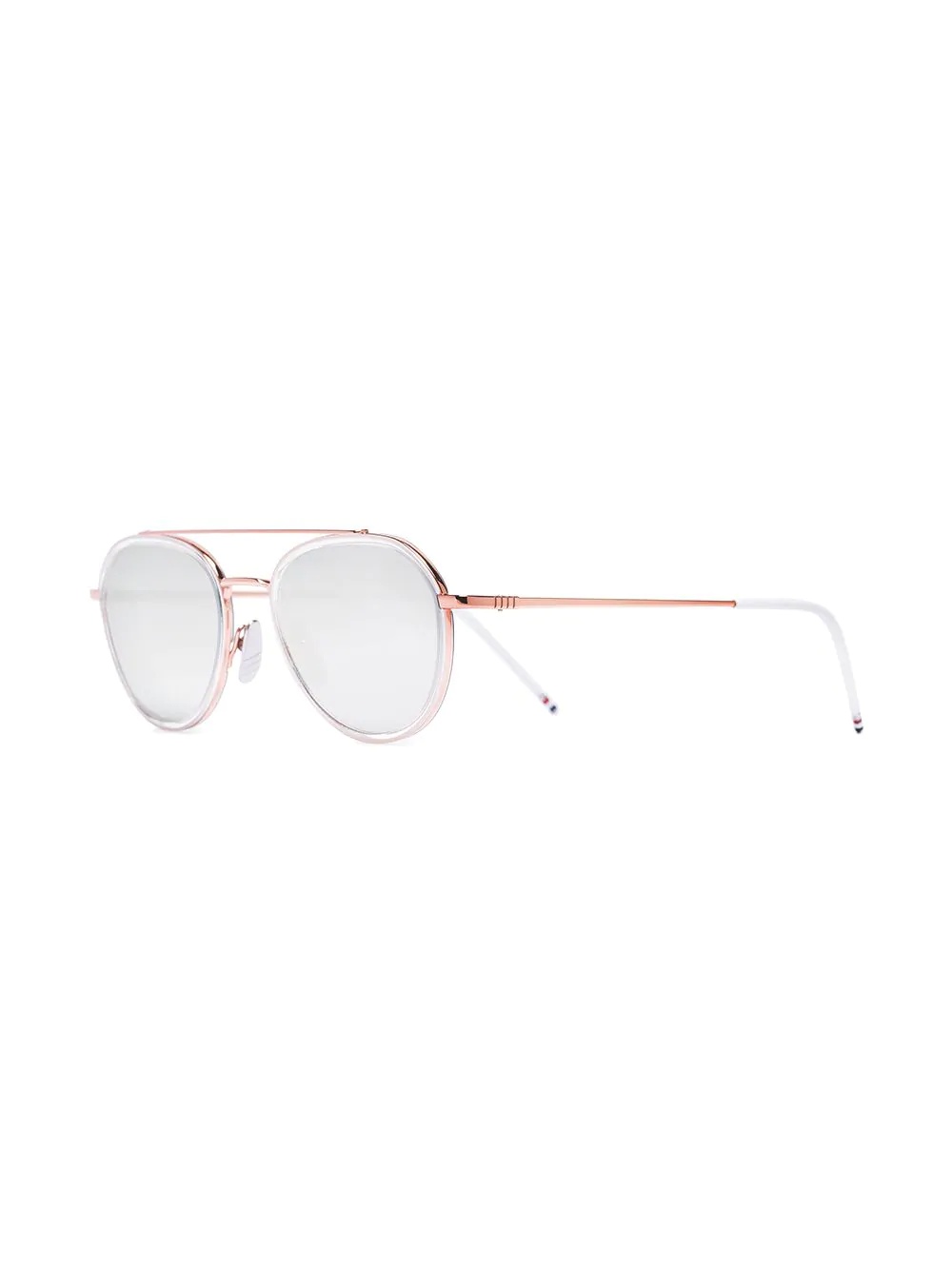 rose gold plated aviator sunglasses - 2