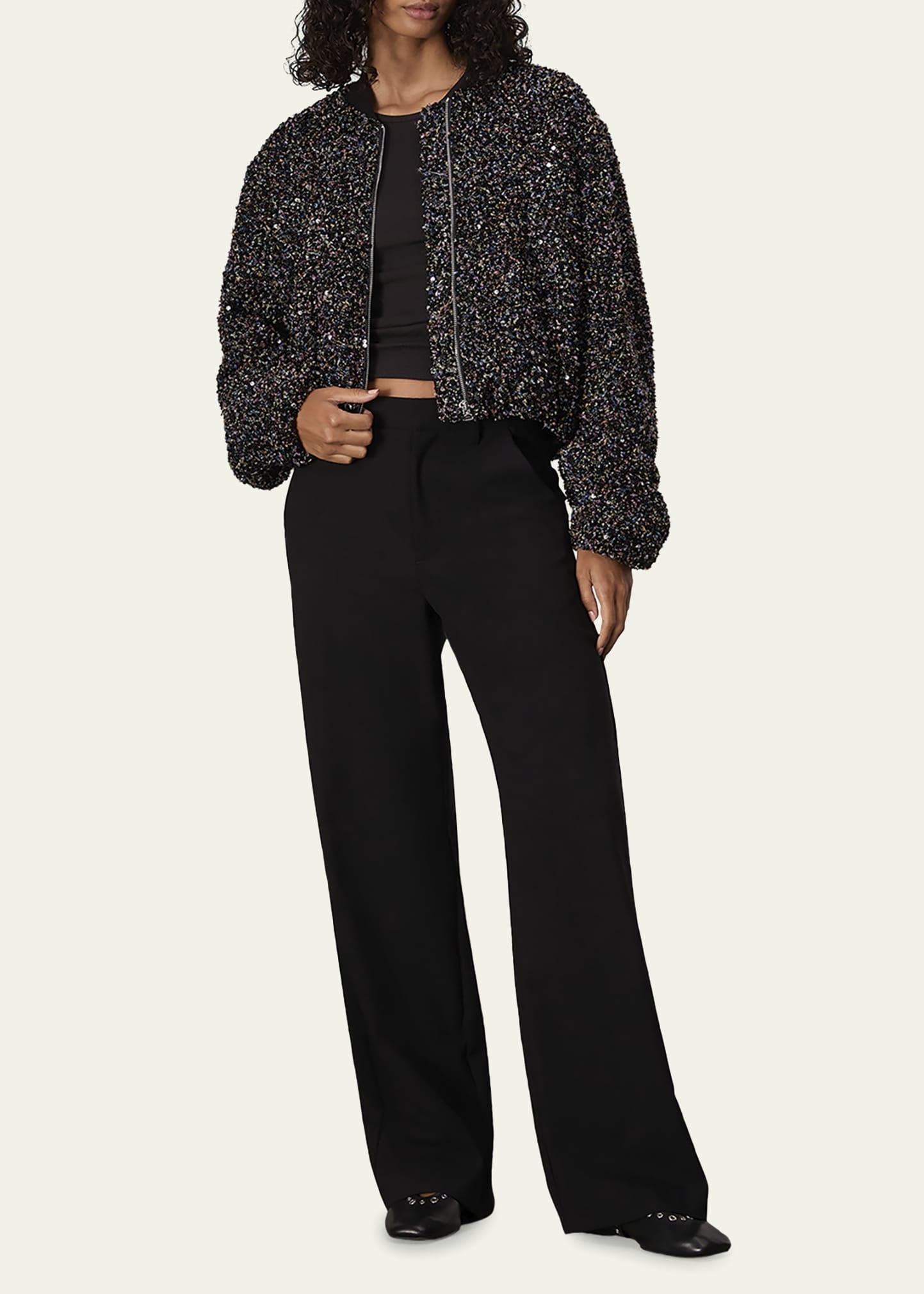 rag bone Samira Sequined Bomber Jacket bergdorfgoodman