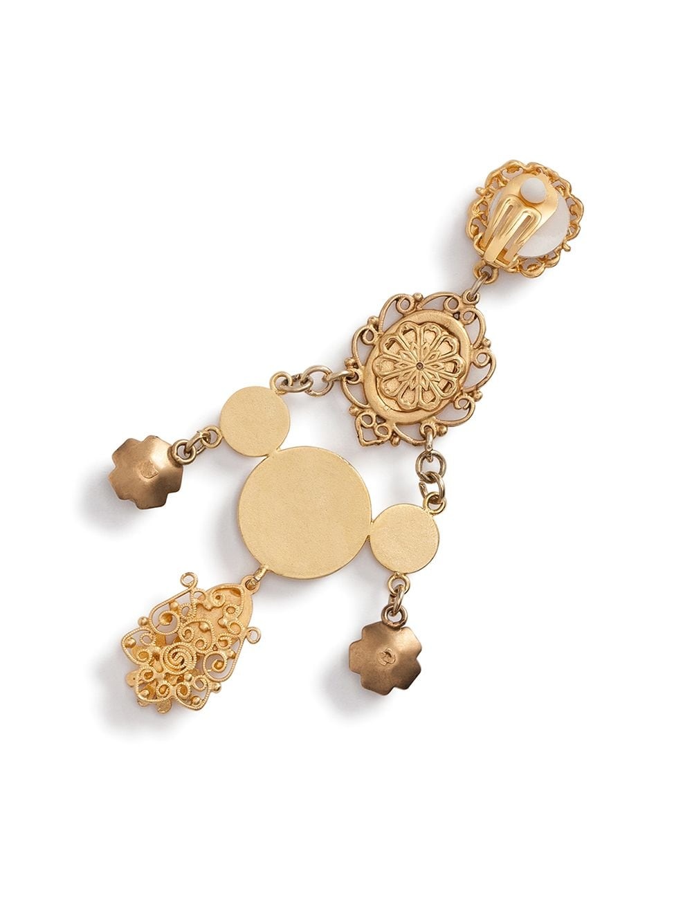 embellished pendant earrings - 3