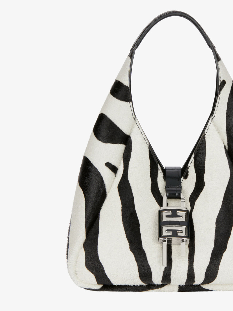 MINI G-HOBO BAG IN ZEBRA PRINTED HAIRCALF 6