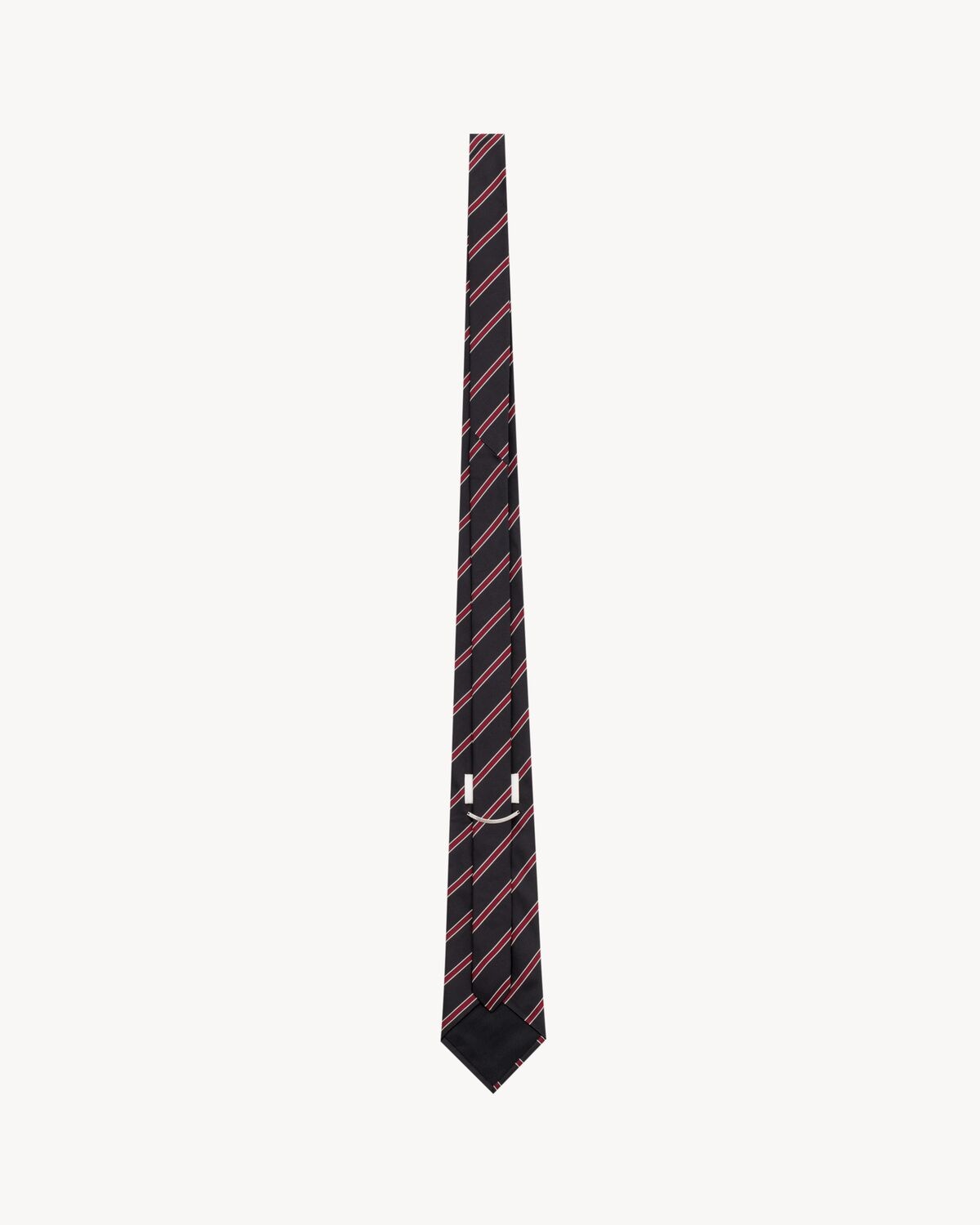 WIDE TIE IN STRIPED SILK JACQUARD - 2