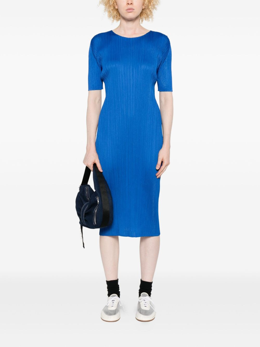 Monthly Colour : August pleated midi dress - 2
