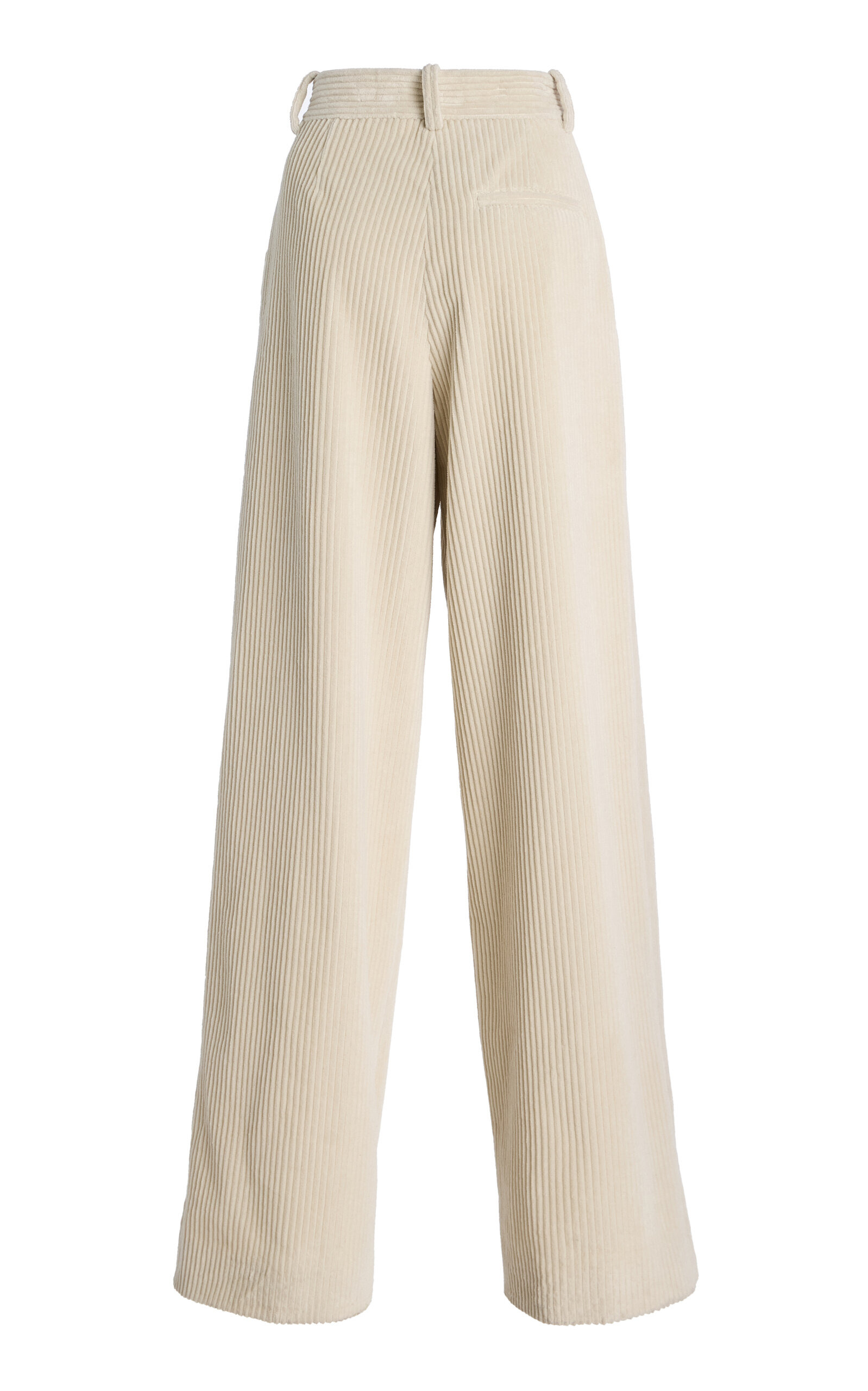 Lidie Oversized Cotton Corduroy Pants off-white - 5