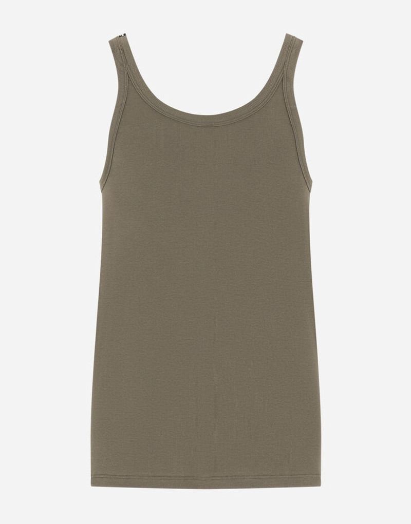 Calfskin high-top sneakers with DG patch 1