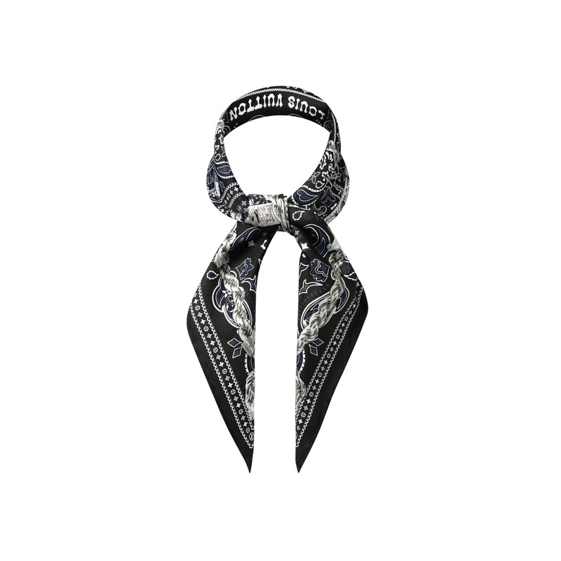 Monogram Tied Up Silk Bandana 3