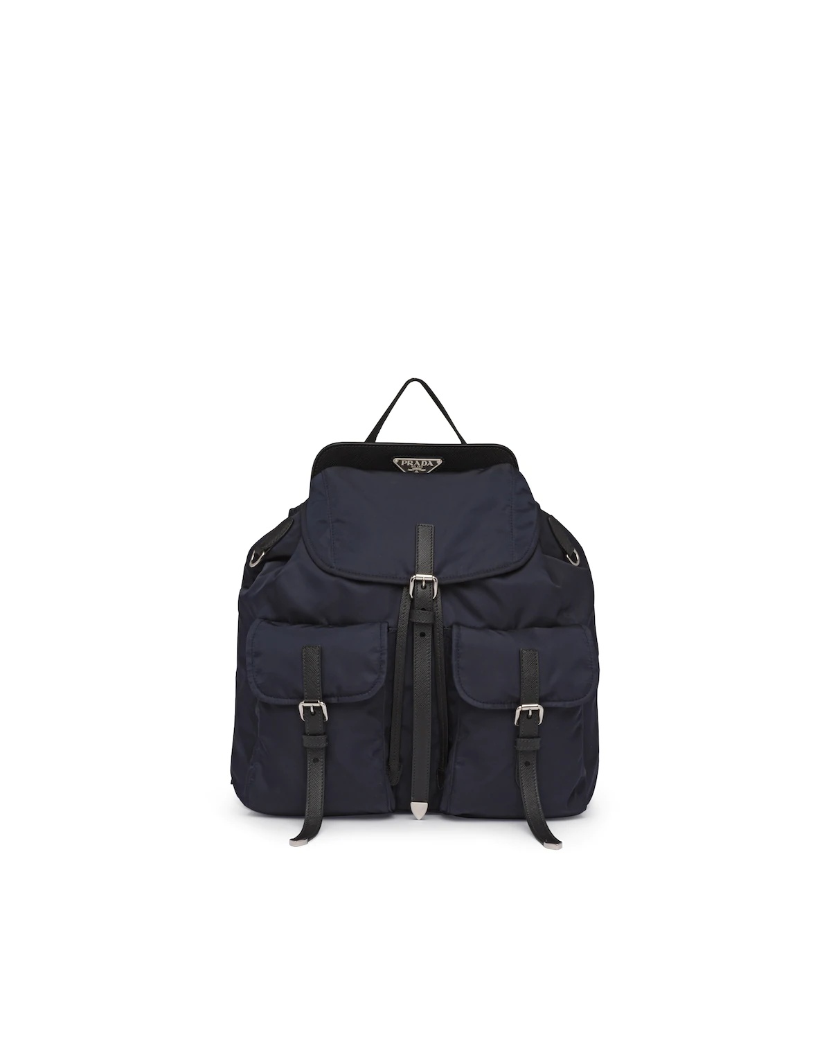 Nylon and Saffiano Leather Backpack - 1