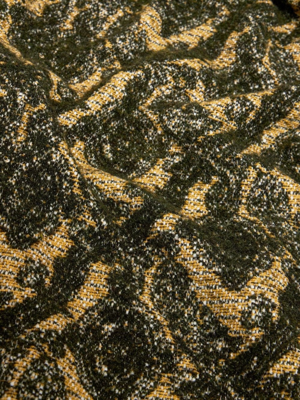 jacquard double-breasted coat - 6